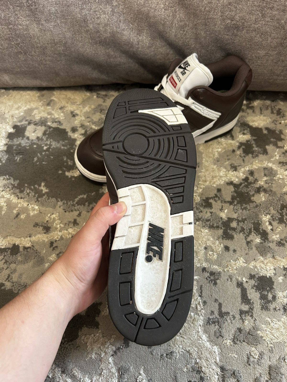 Nike × Supreme 🔥 Nike x Supreme Air Force 2 Brown 🔥 Size US 11 / EU 44 - 7 Thumbnail