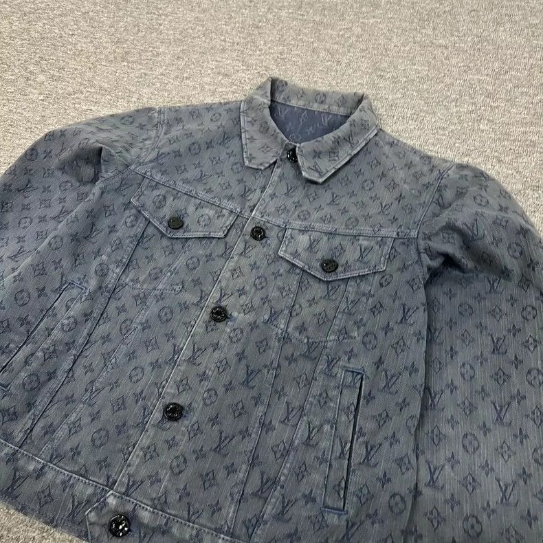 Louis Vuitton Louis Vuitton Blue denim full print jacket 2505-Nextarrow Size US M / EU 48-50 / 2 - 3 Thumbnail