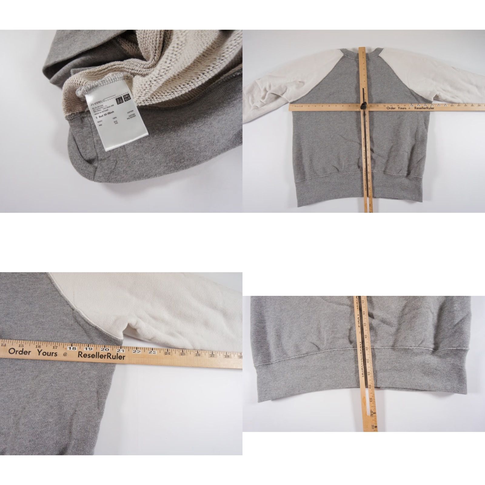 Uniqlo VINTAGE Uniqlo x Ines de La Fressange Sweatshirt Shirt Women S Gray Crewneck Pullover All Seasons 90s? Size S / US 4 / IT 40 - 8 Thumbnail