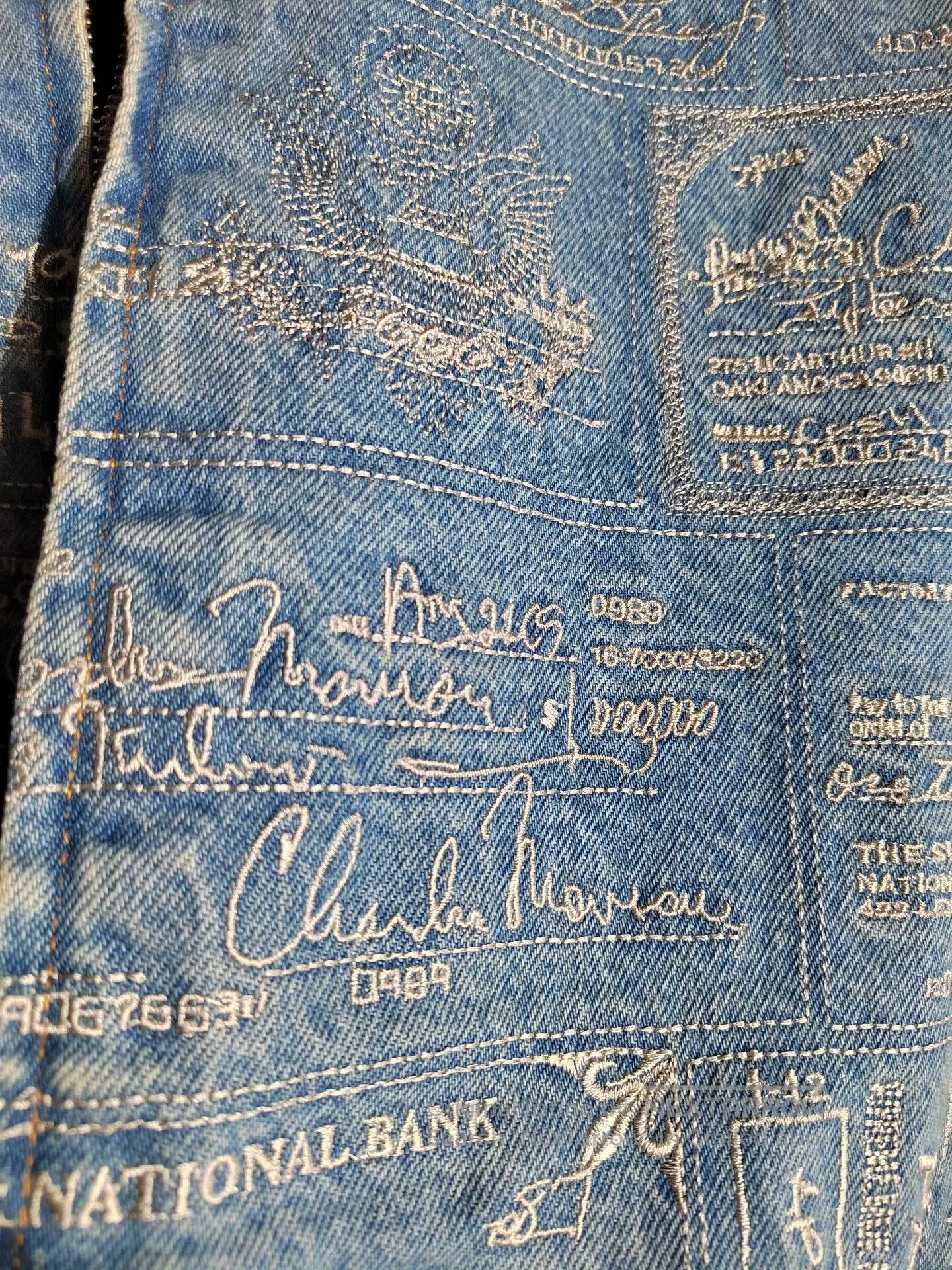 Supreme Supreme Denim Jacket with Embroidery. Size US S / EU 44-46 / 1 - 5 Thumbnail