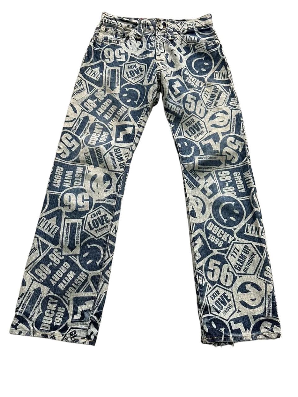 Co & Lu Fullprint Smile Design Pants