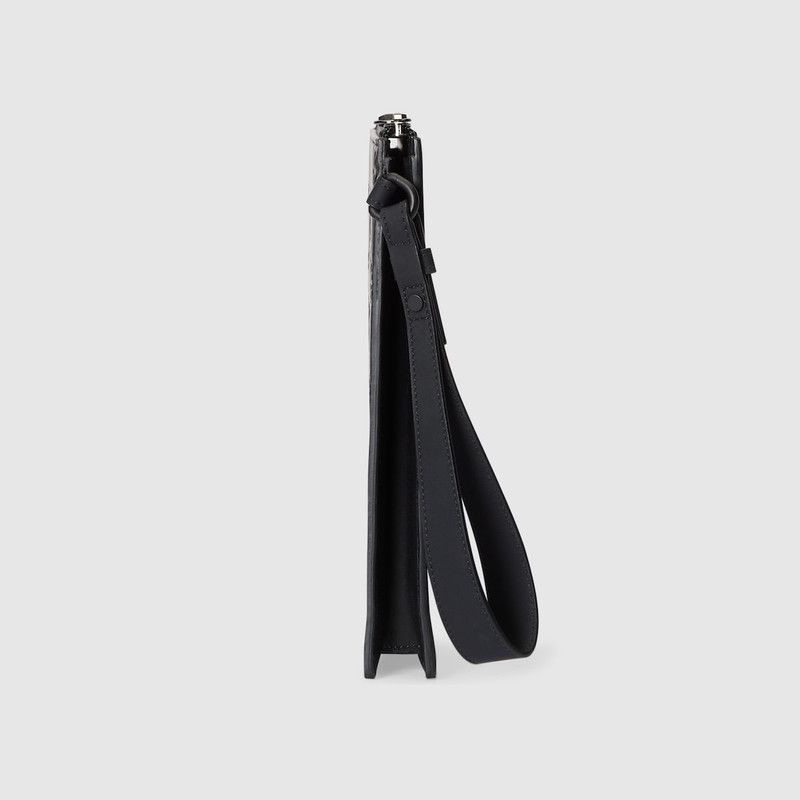 Gucci oc11z1225 Size: OS / Rubber Effect Small Pouch in Black Size ONE SIZE - 3 Thumbnail