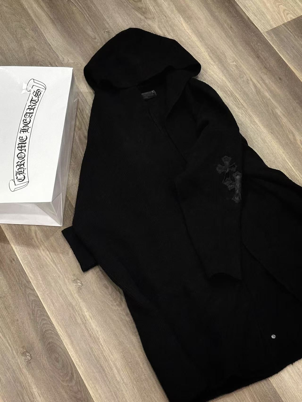 Chrome Hearts 🔥Chrome Hearts Black Cardigan with Cross Patches🔥 Size US M / EU 48-50 / 2 - 1 Thumbnail