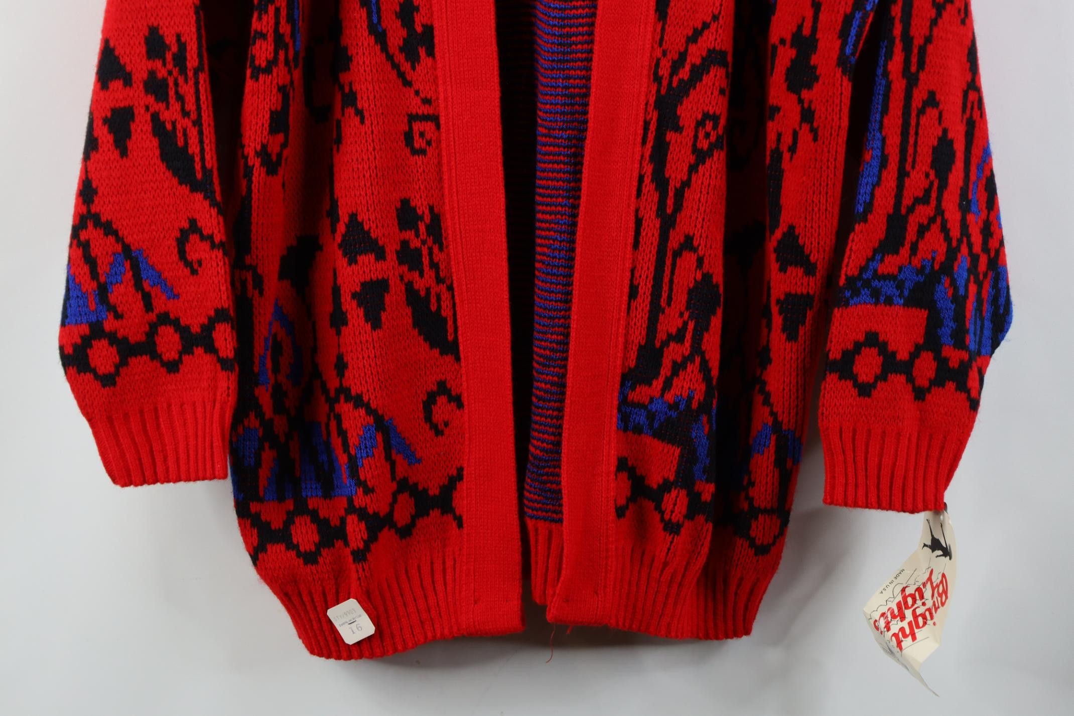 Vintage Deadstock Vintage 90s Streetwear Front Cardigan Sweater USA Size XXL / US 16-18 / IT 52-54 - 3 Thumbnail