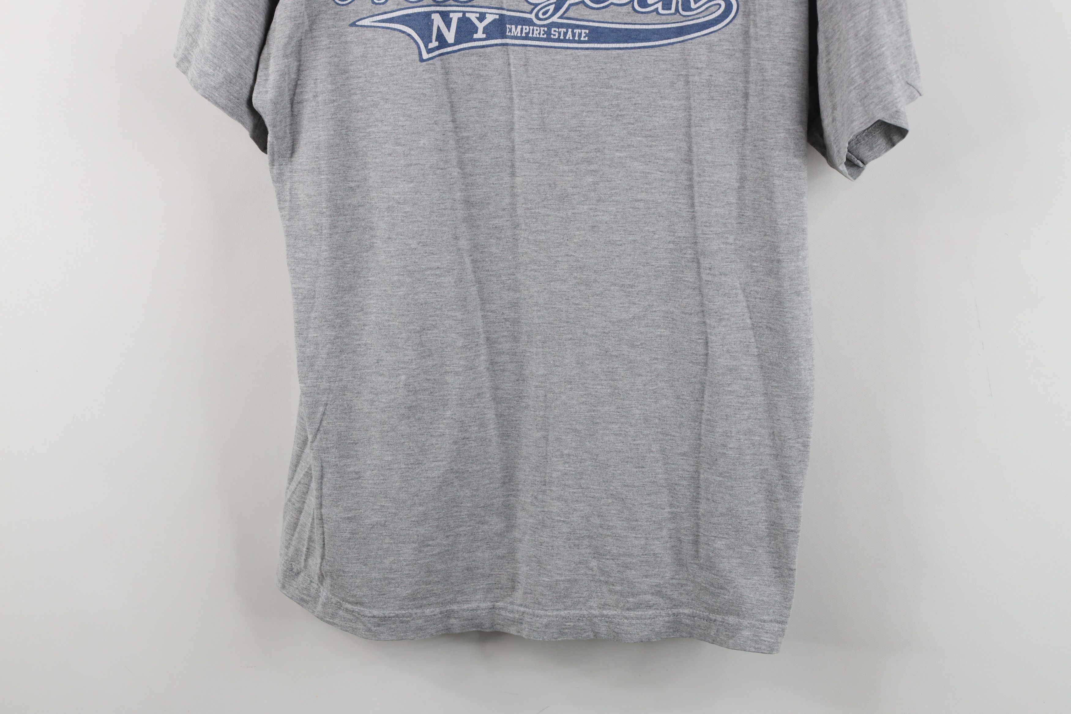 Vintage Vintage 90s Streetwear Spell New York Script T-Shirt Gray Size S / US 4 / IT 40 - 3 Thumbnail