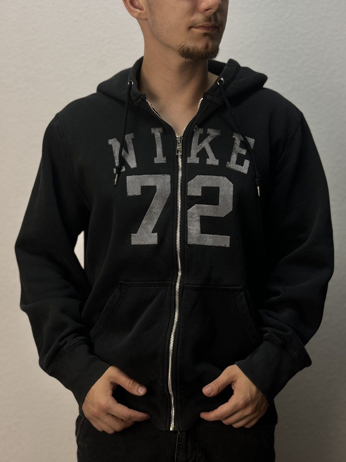Nike Nike 72 Oversized Distressed Ripped Mens Hoodie Big Logo Size US L / EU 52-54 / 3 - 2 Thumbnail