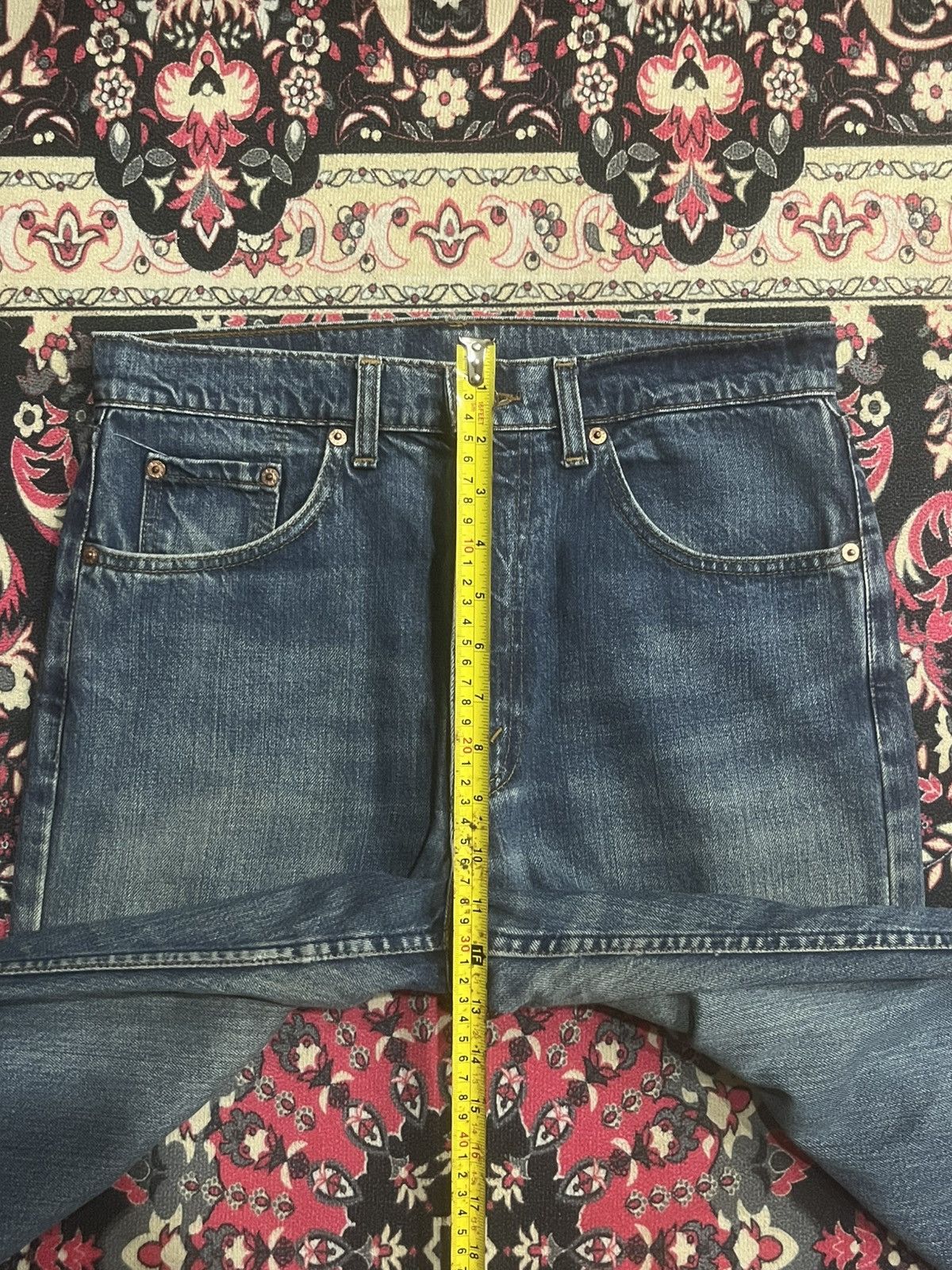 Levi's Vintage Y2K Levi’s 512 Blue Washed Straight Leg Jeans Size US 32 / EU 48 - 14 Thumbnail