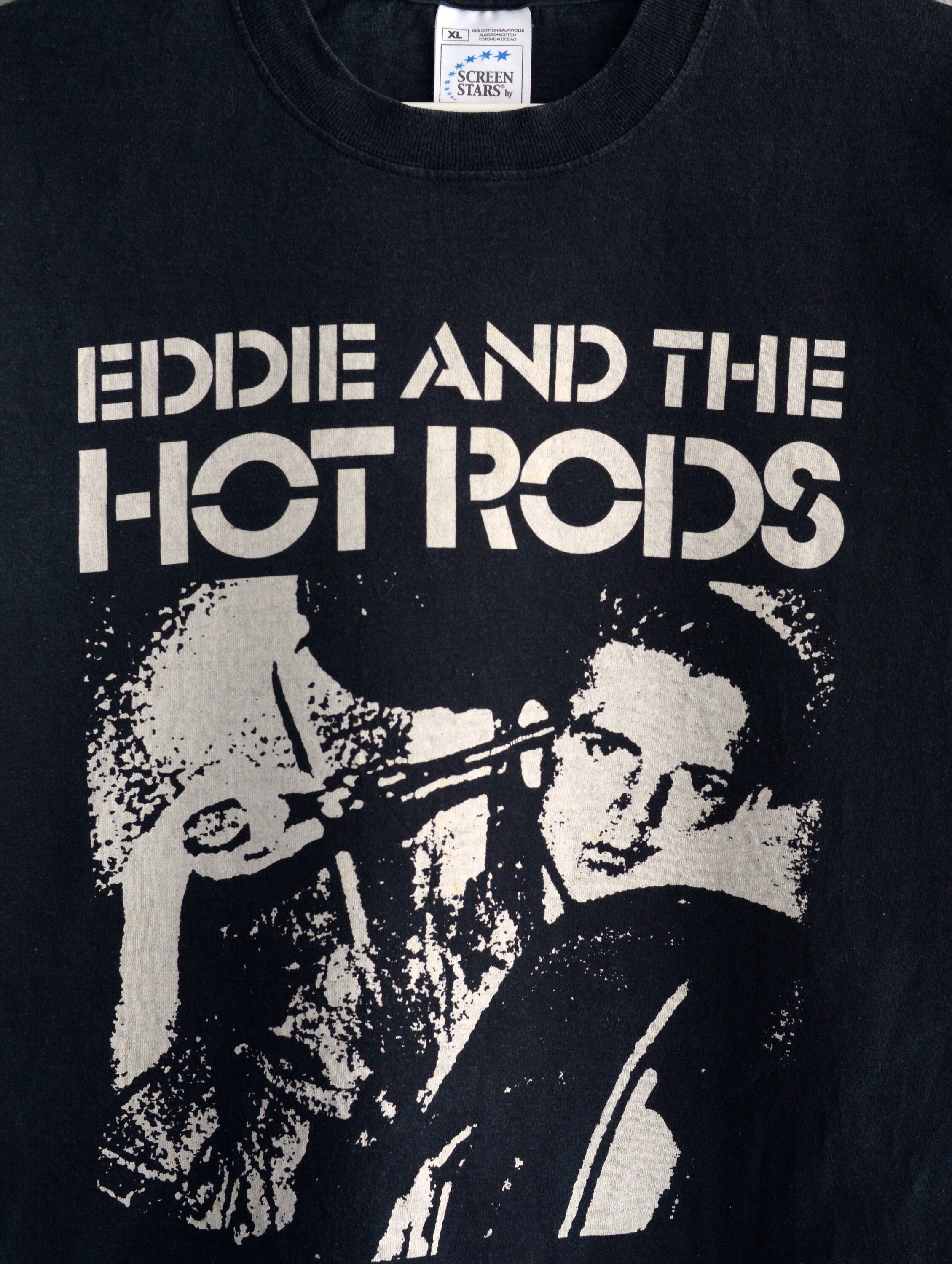 Vintage Vintage 90s Eddie And The Hotrods t shirt Size US XL / EU 56 / 4 - 2 Thumbnail