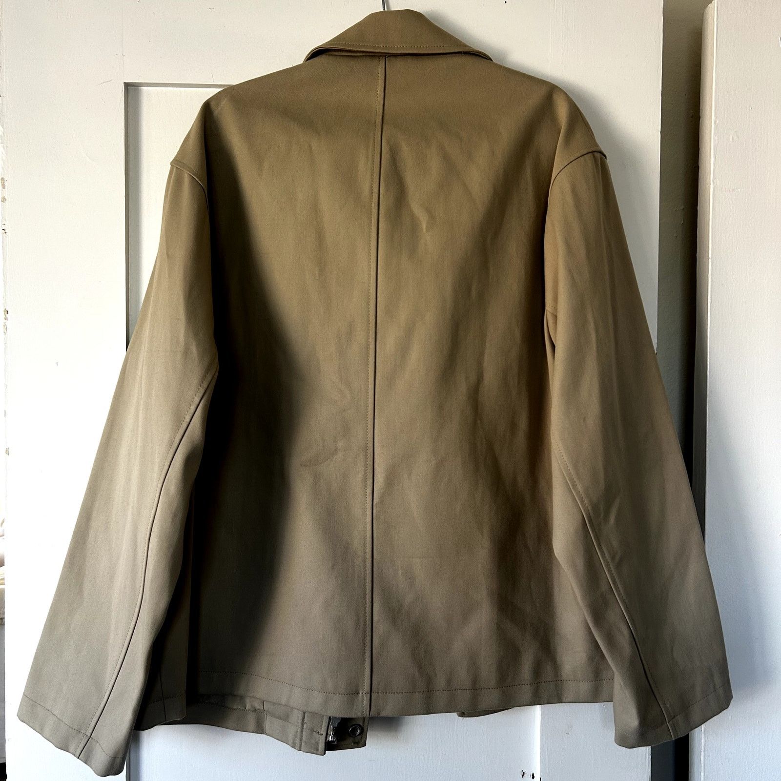 Zara NWT Men's ZARA heavy duty beige canvas Jacket Size US M / EU 48-50 / 2 - 4 Thumbnail