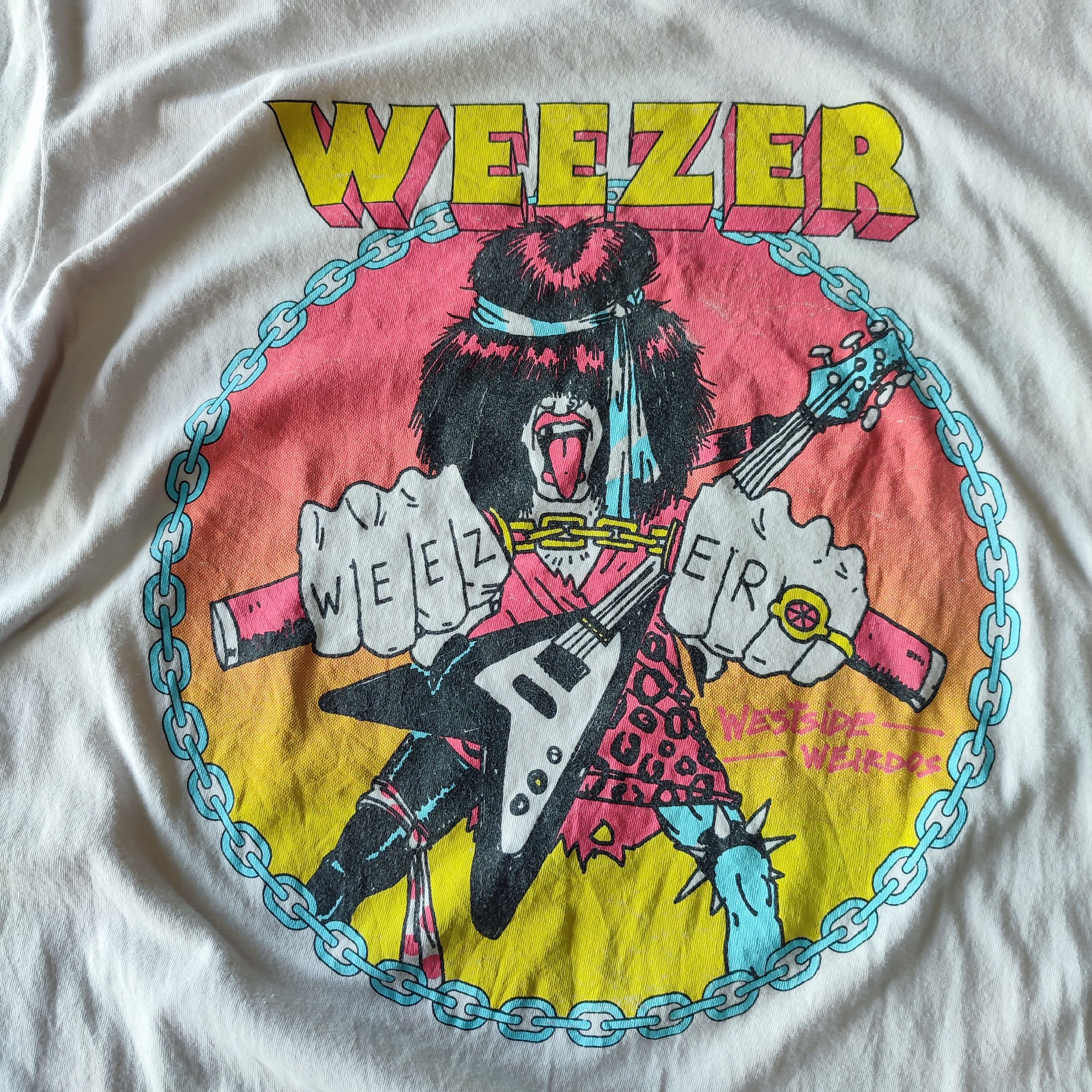Band Tees × Vintage WEEZER T SHIRT Size US L / EU 52-54 / 3 - 3 Thumbnail