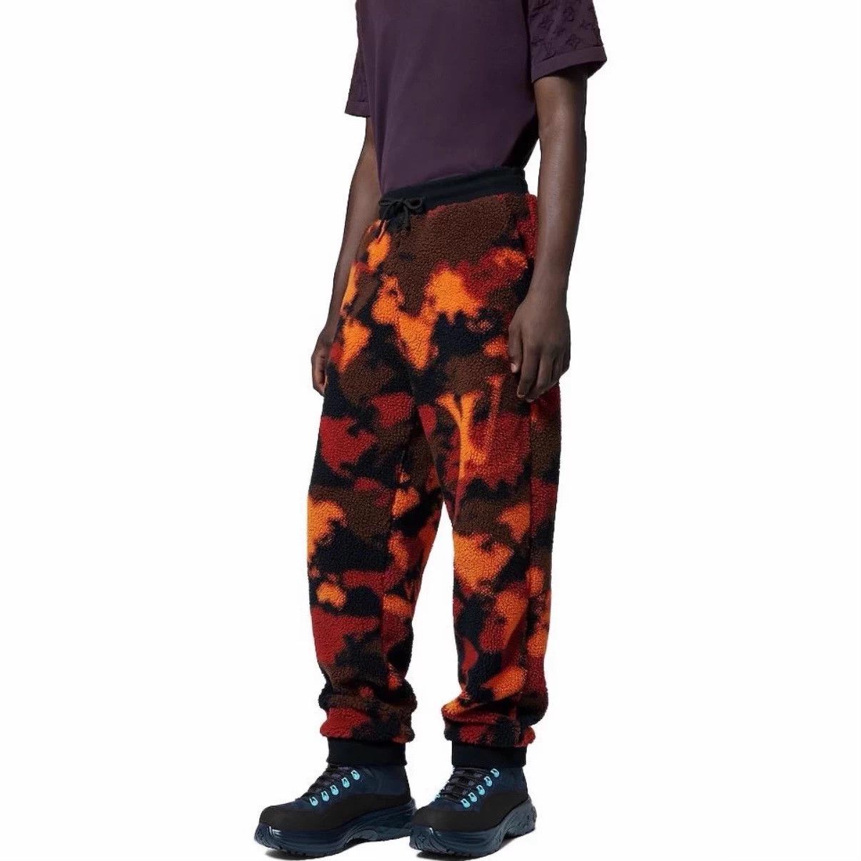 Louis Vuitton LV Teddy Fleece Gradient Print Drawstring Joggers XL Orange Size US 42 / EU 58 - 6 Thumbnail