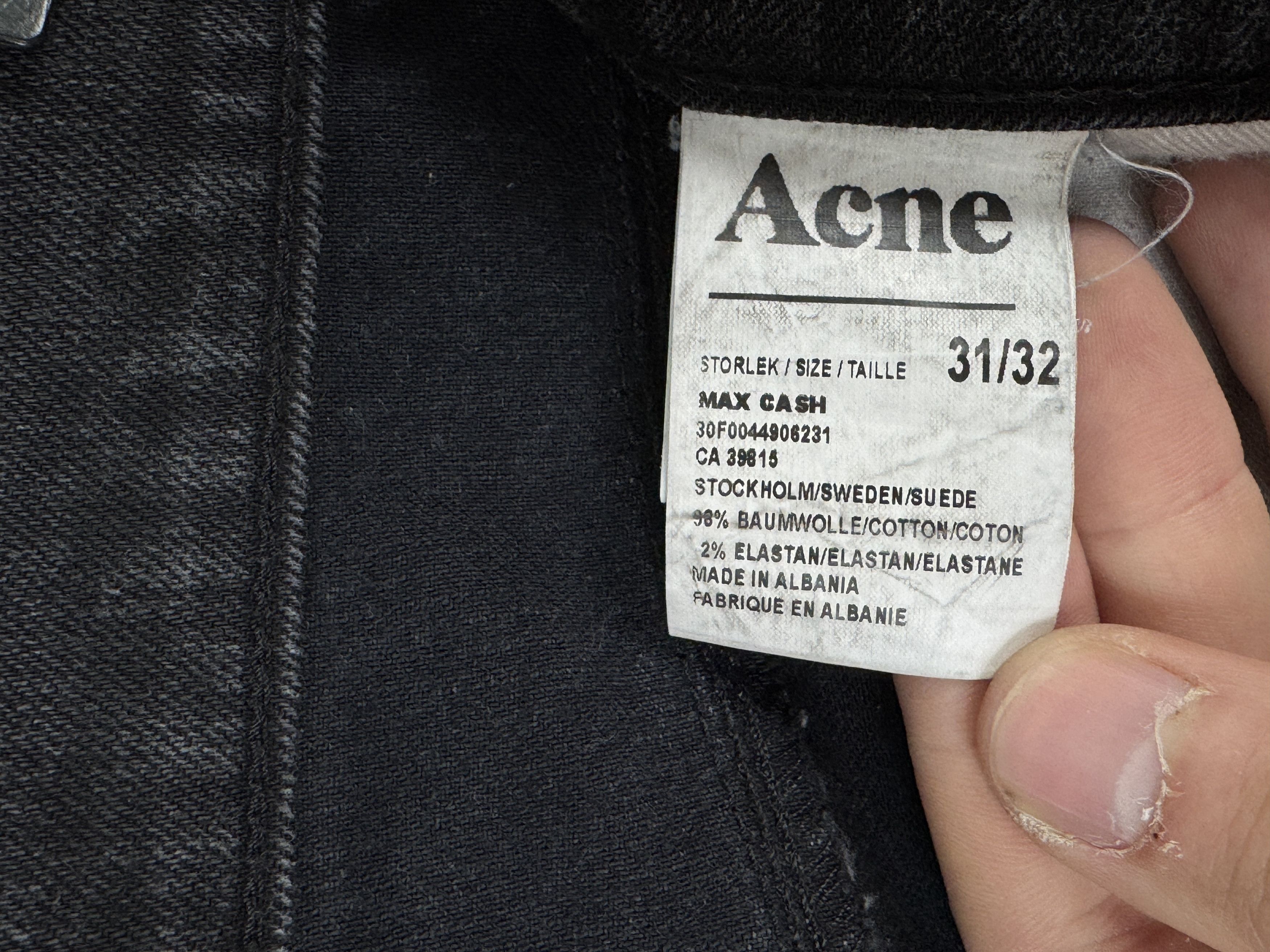 Acne Studios ACNE Max Cash Denim Jeans W31 L32 Size US 31 - 12 Thumbnail