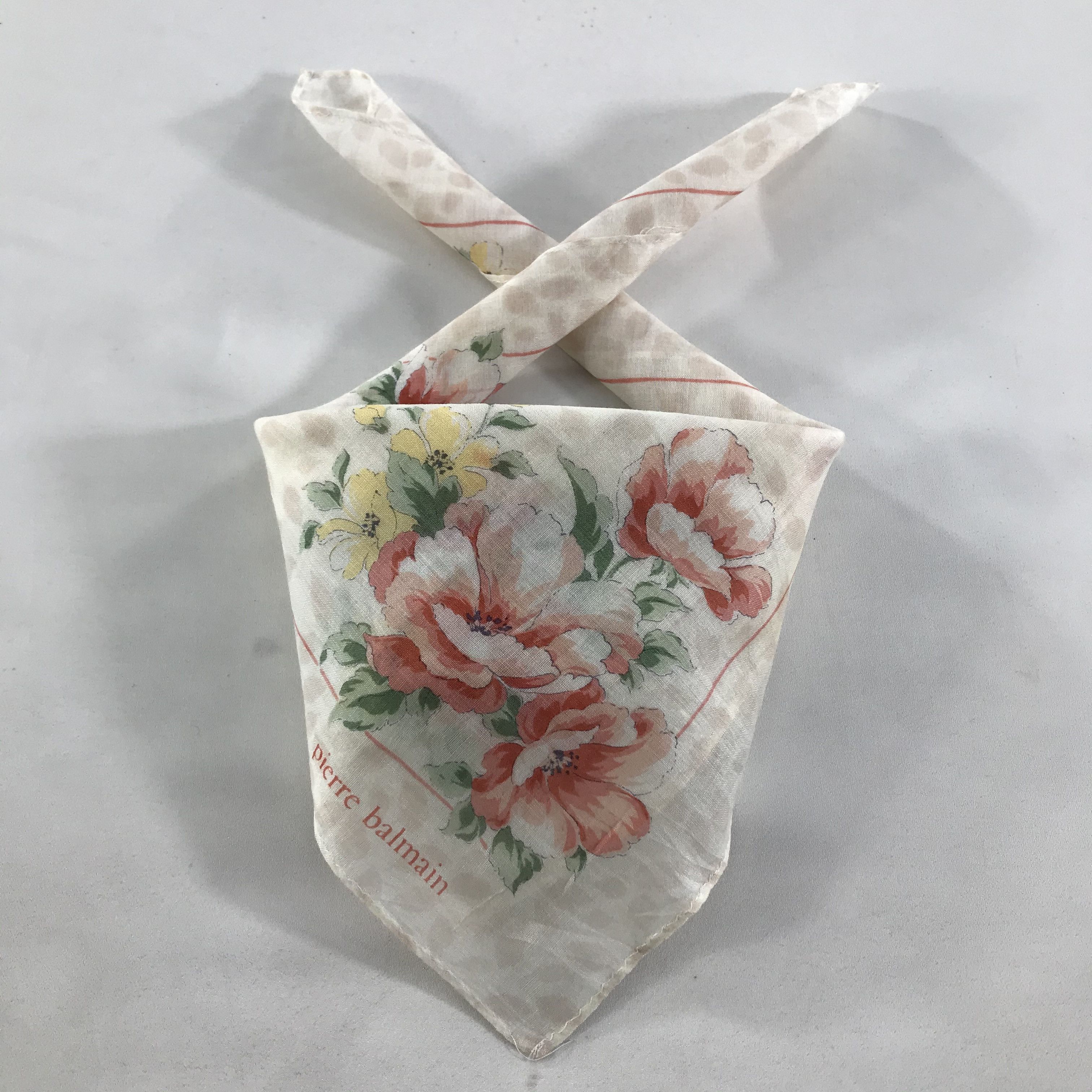 Pierre Balmain × Vintage Pierre Balmain Bandana / Handkerchief / Neckerchief - S1314 Size ONE SIZE - 3 Thumbnail