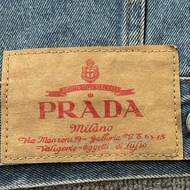 Prada Prada Blue Cotton Men's Denim Jacket. Size US S / EU 44-46 / 1 - 6 Thumbnail