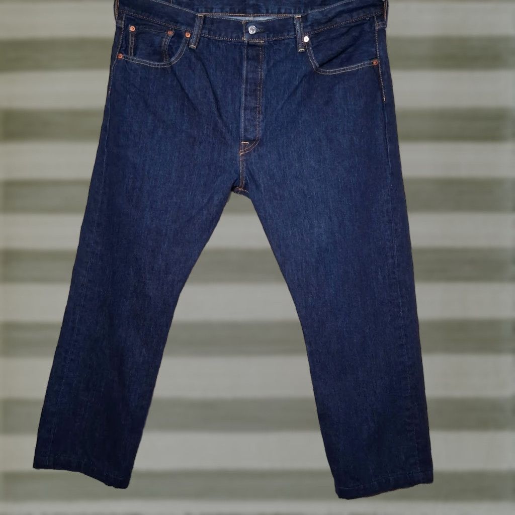 Levi's VINTAGE Levi's 501 Jeans Men 40x27 Button Fly Denim Blue 5-Pocket Regular Straight 40 Inseam Mes| Size US 40 / EU 56 - 1 Thumbnail