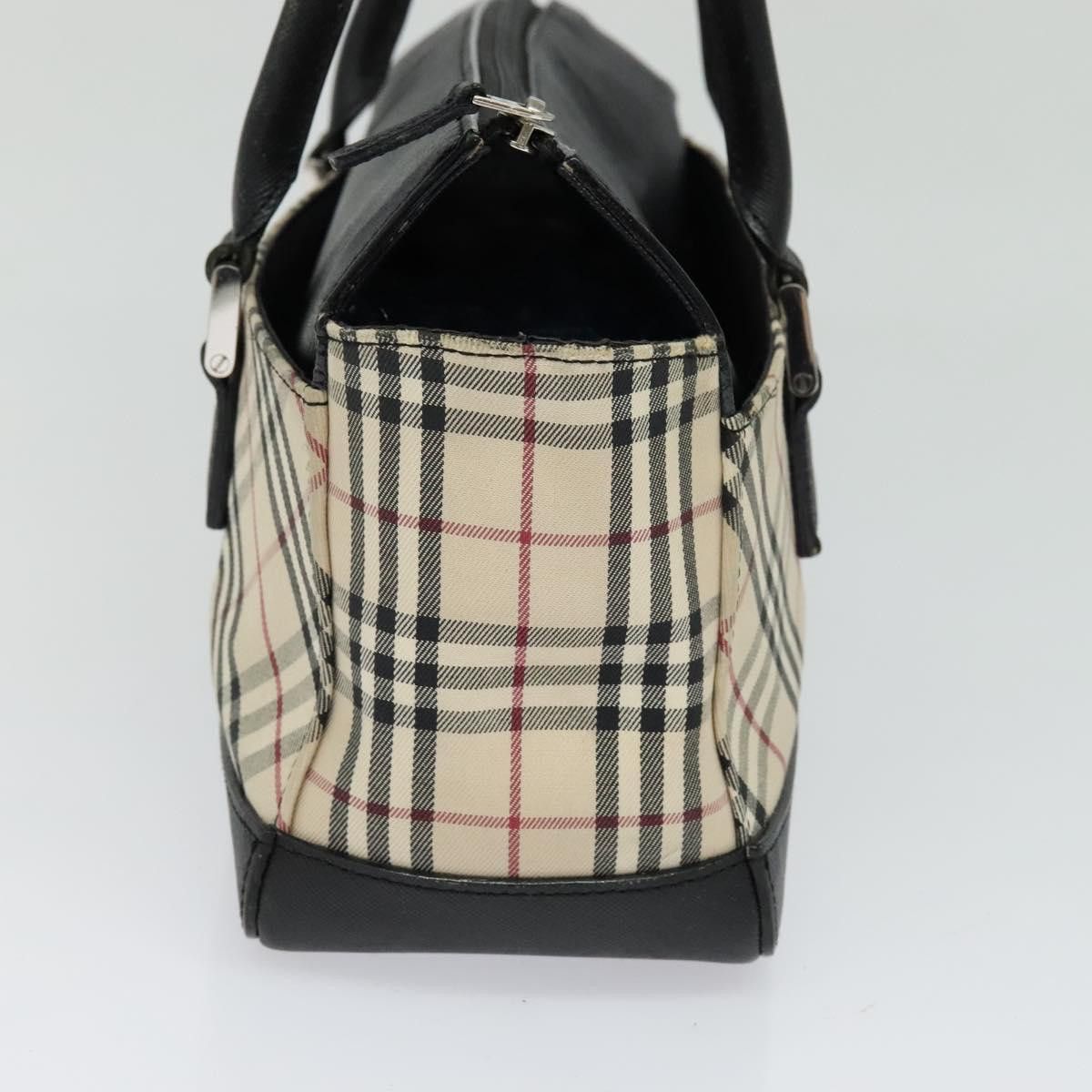 Burberry Burberry Nova Check Hand Bag Canvas Beige Black Size ONE SIZE - 3 Thumbnail