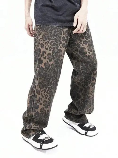 Jean Kurumiya x Ran Leopard Baggy Y2K loose fit Jeans Size US 32 / EU 48 - 5 Thumbnail