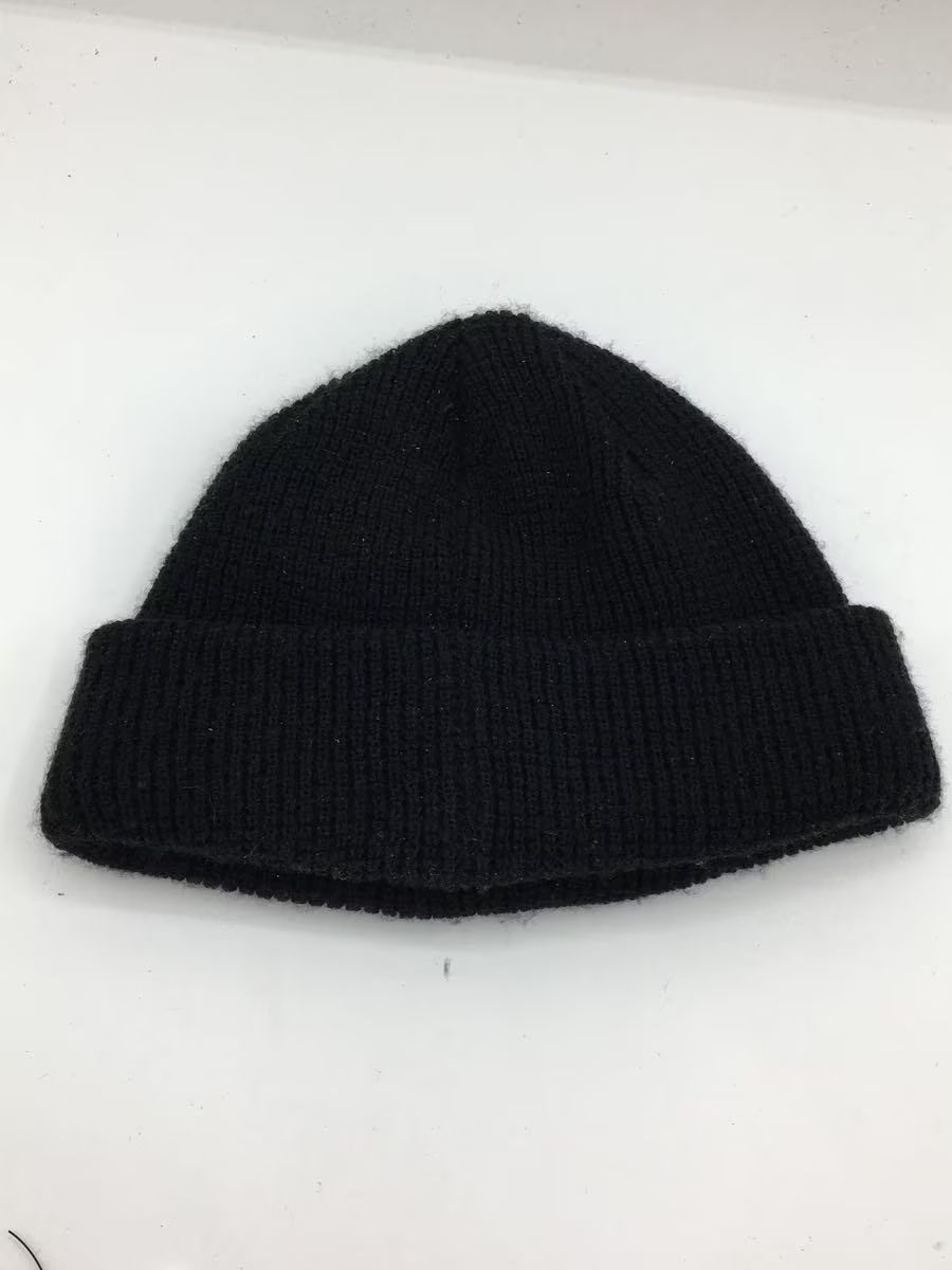 Yohji Yamamoto Leather Patch Logo Knit Beanie Size ONE SIZE - 2 Thumbnail