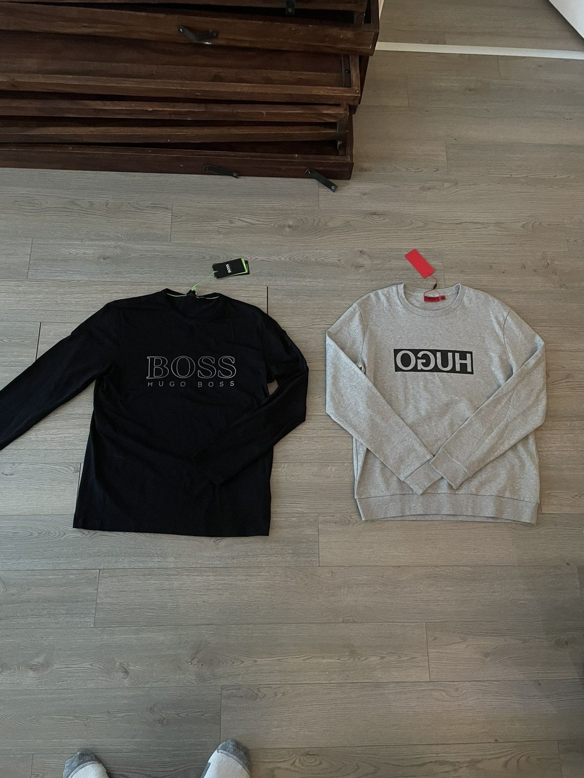 Hugo Boss Bundle! 2x new Hugo Boss long sleeves Size US XL / EU 56 / 4 - 1 Thumbnail