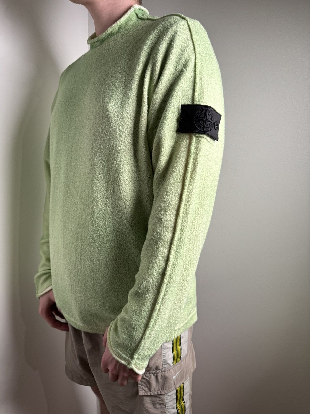 image of Stone Island Shadow Project Sweater (Xl) in Green, Men's