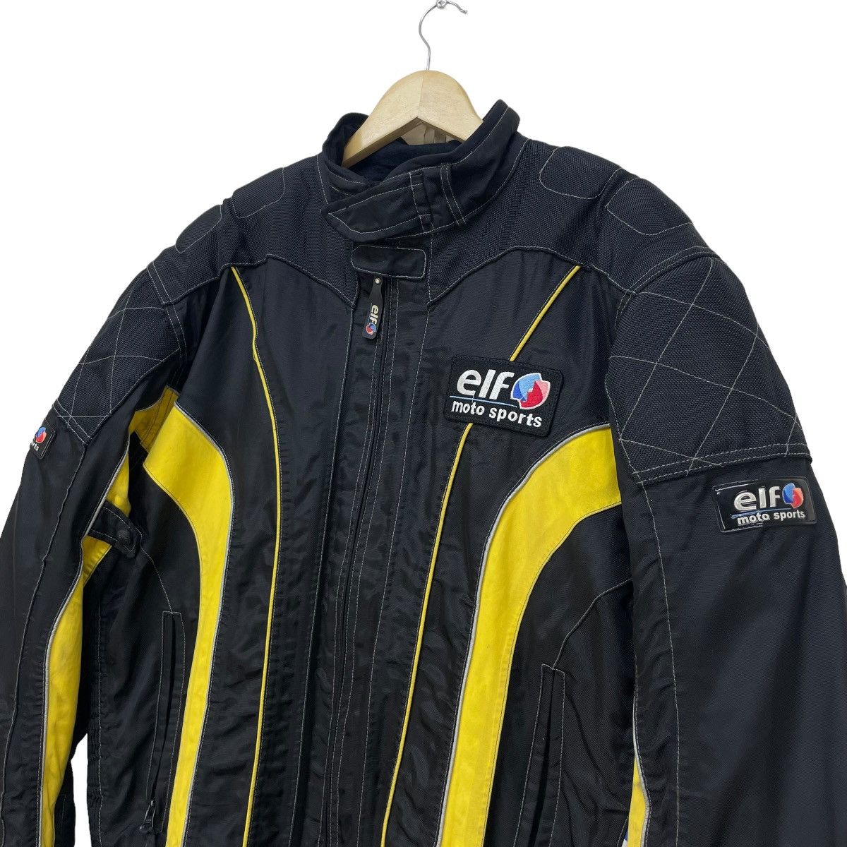 YELLOW CORN 💥Racing Team Elf Competition Motorcycle Biker Jacket Size US M / EU 48-50 / 2 - 6 Thumbnail