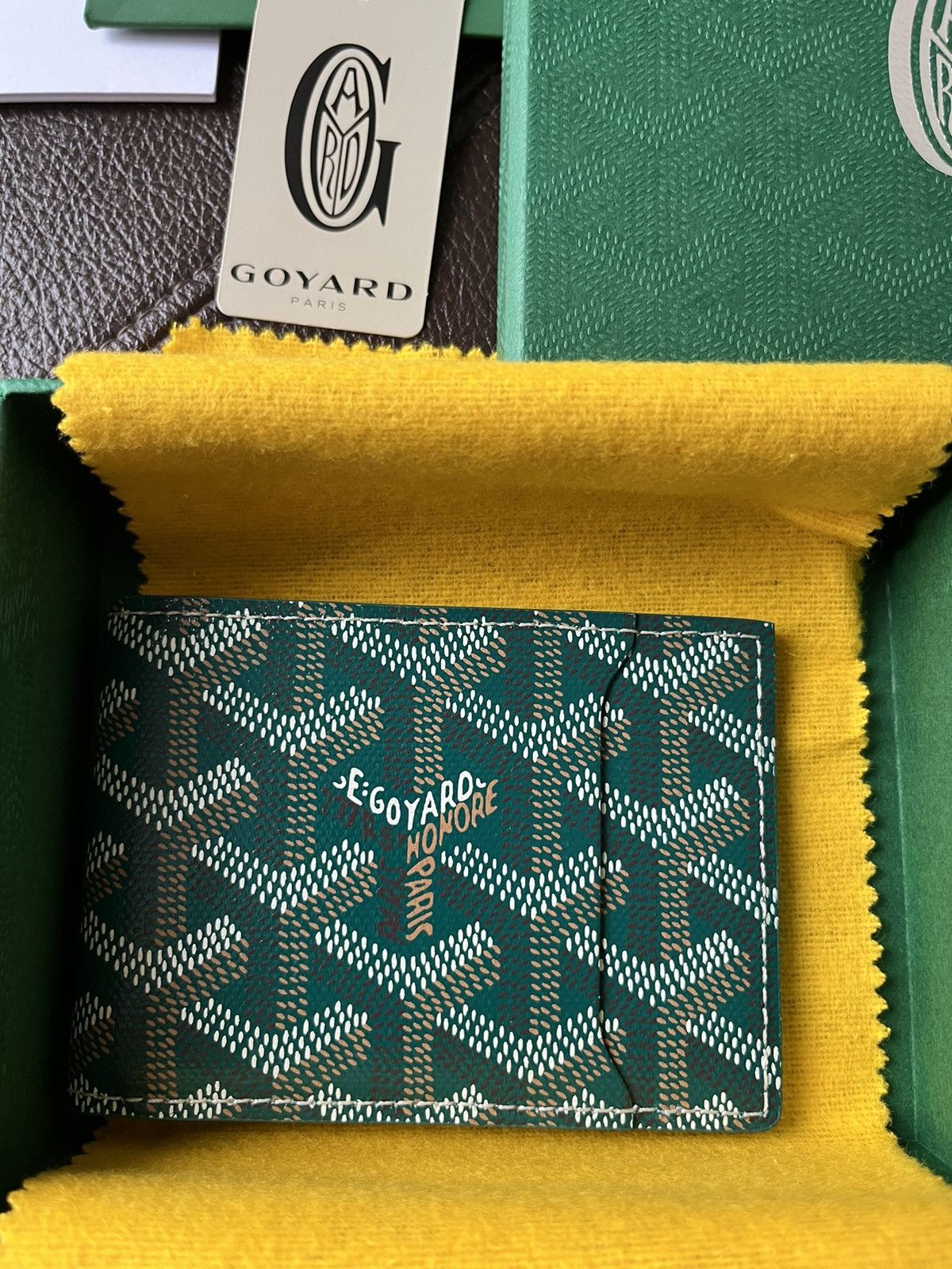 Goyard Goyard Iconic Limited Green Leather Wallet BrandNew Giftable Size ONE SIZE - 7 Thumbnail