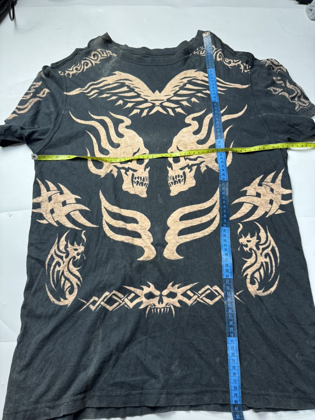 Affliction Skulls Tribal Affliction Styled Tees Faded Size US L / EU 52-54 / 3 - 7 Thumbnail
