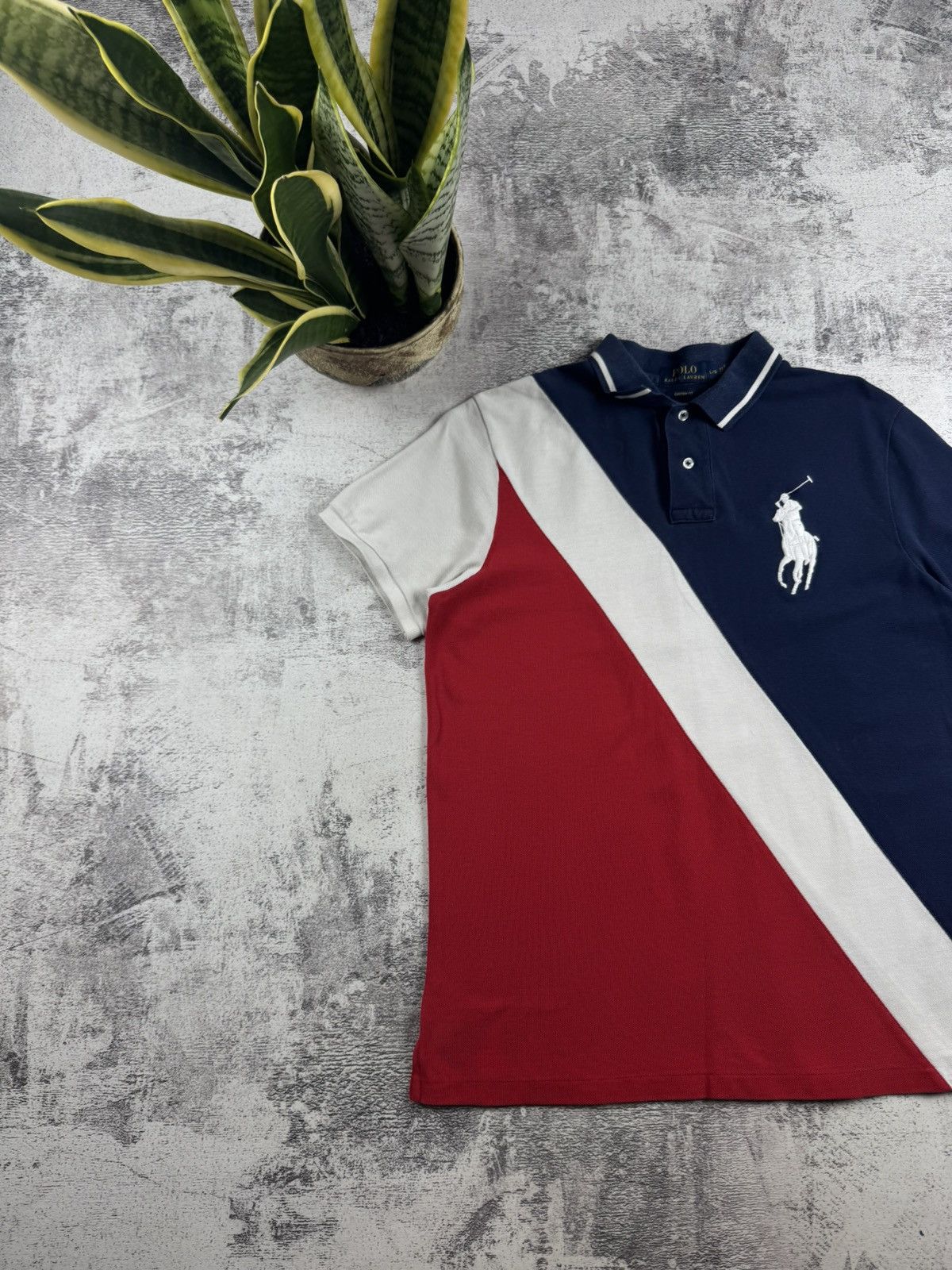 Polo Ralph Lauren Men’s L Polo Ralph Lauren Big Pony Chief Keef Y2K France Flag Polo T Shirt Tee Size US L / EU 52-54 / 3 - 2 Thumbnail