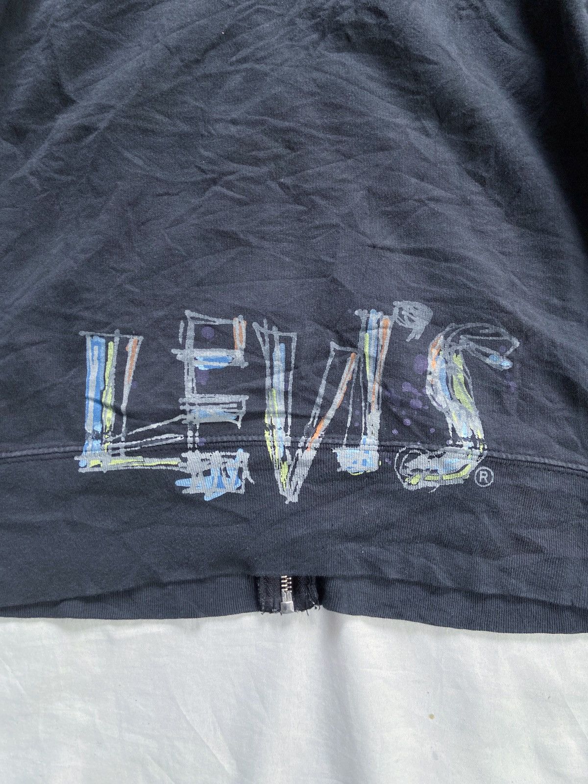 Beauty Beast LEVIS MULTI ZIPPER PUNK SUN FADED STYLE ZIP HOODIE Size US S / EU 44-46 / 1 - 20 Thumbnail