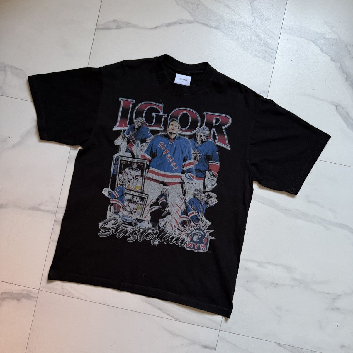NHL Game Changer Igor Shesterkin Graphic Tee Size US XL / EU 56 / 4 - 3 Thumbnail