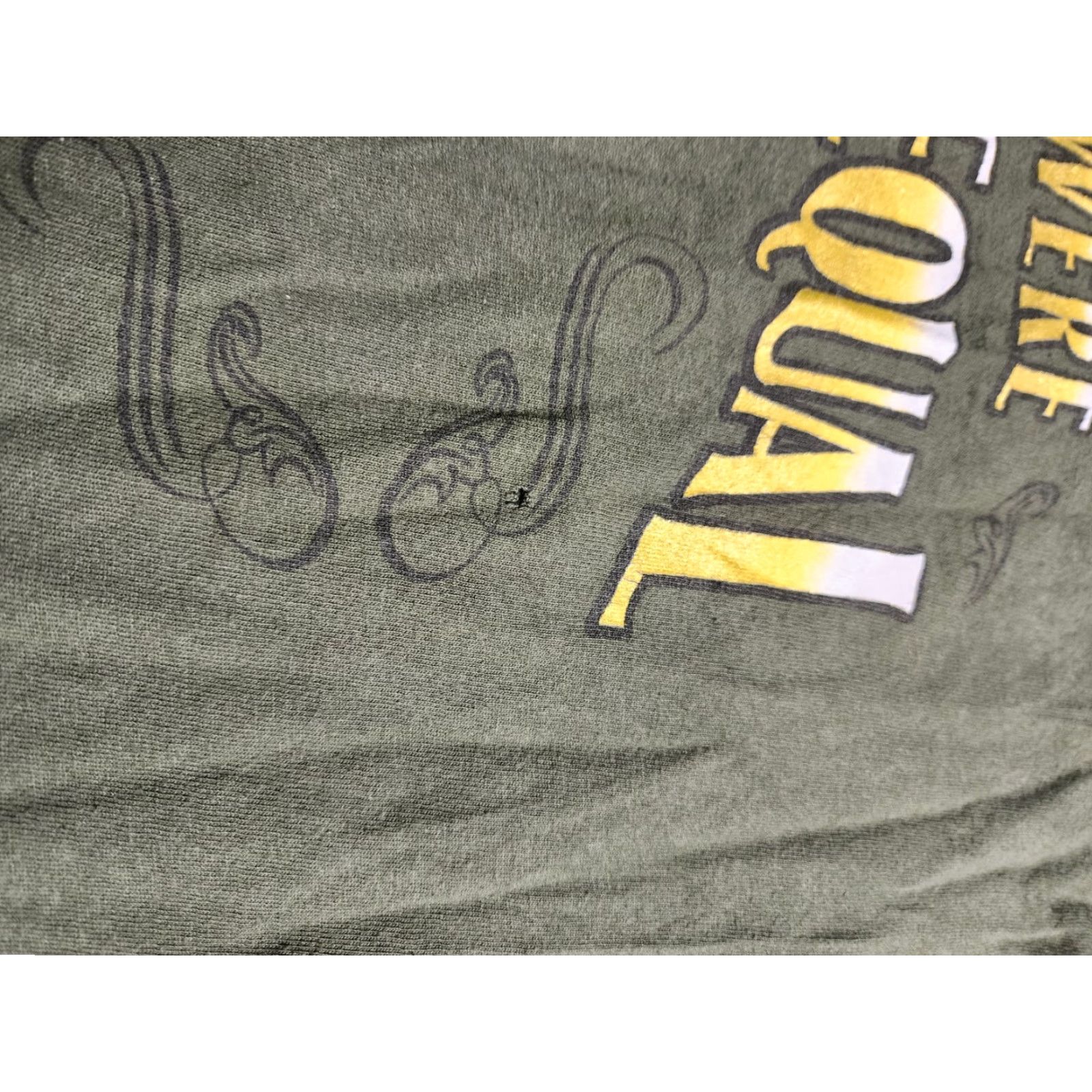 Doublet Bayside Bayside Mens L US Army Soldiers Quote Green T Shirt Double Sided Distressed Size US L / EU 52-54 / 3 - 5 Thumbnail