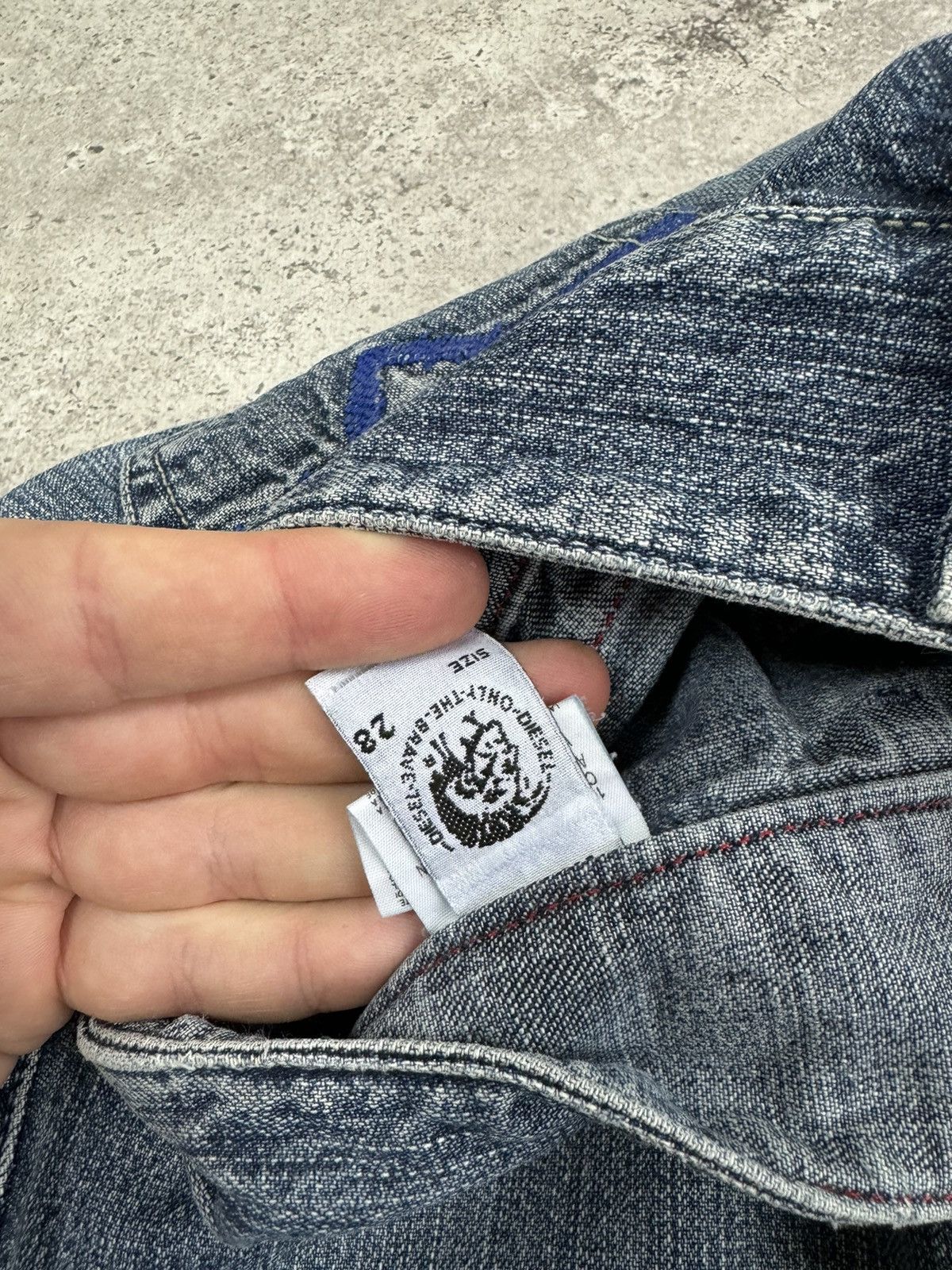 Diesel × Vintage Vintage Diesel Flare Faded Denim Jeans Size US 28 / EU 44 - 4 Thumbnail