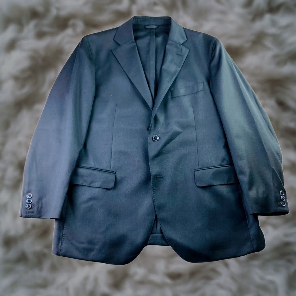 Luigi Bianchi Luigi Bianchi Mantova LBM 2-Button Jacket Blazer Navy 42R Wool Italy Mens Regular Shirt Jacket Blazer Notch Lapel Vintage? No Size 42R - 1 Thumbnail