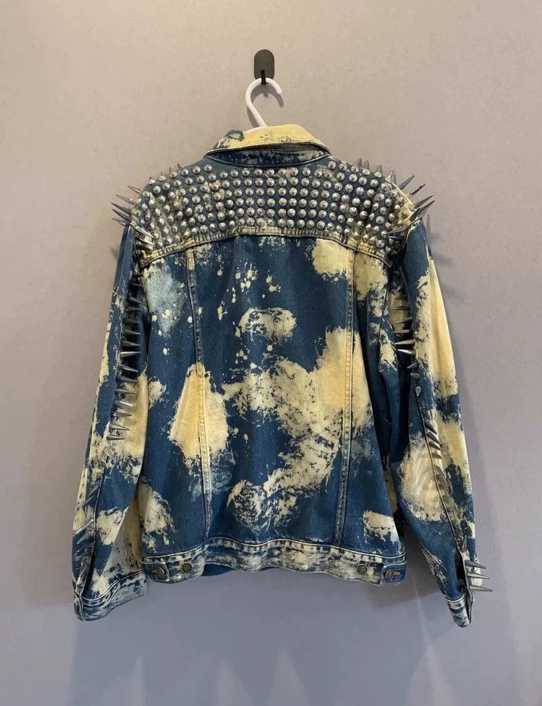 Gucci Gucci 17ss show heavy metal long rivet punk denim jacket Size US XS / EU 42 / 0 - 3 Thumbnail