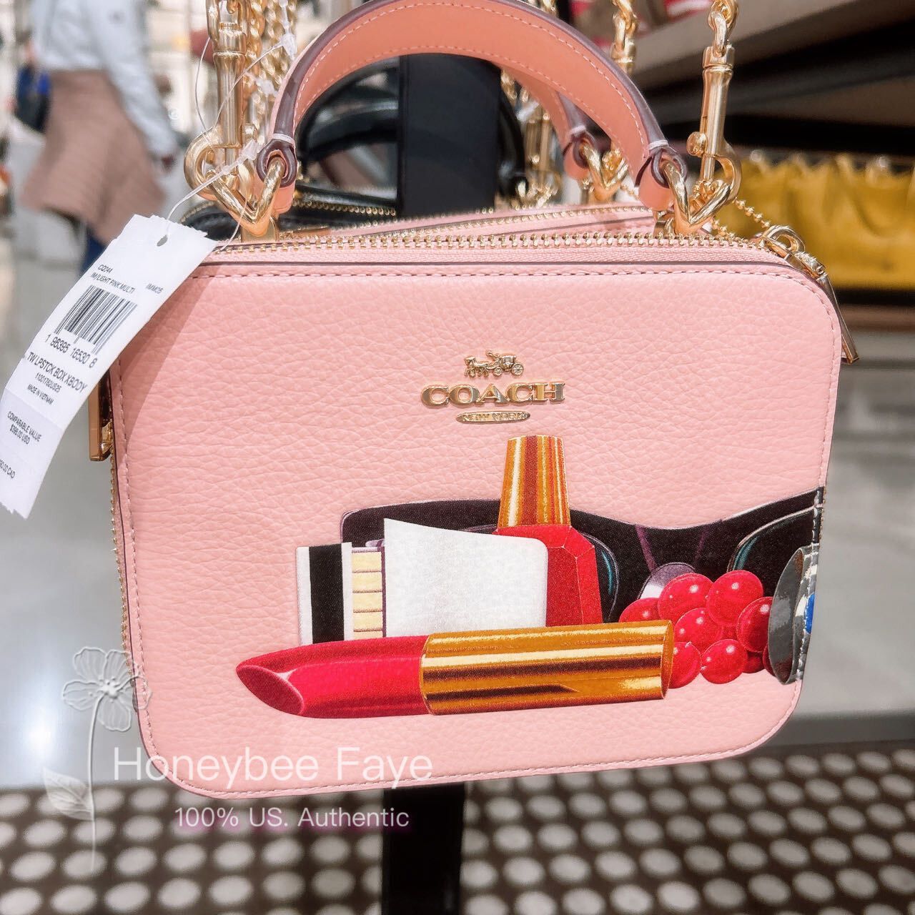 image of Coach X Tom Wesselmann Box Crossbody Cq044 in Pink, Women's