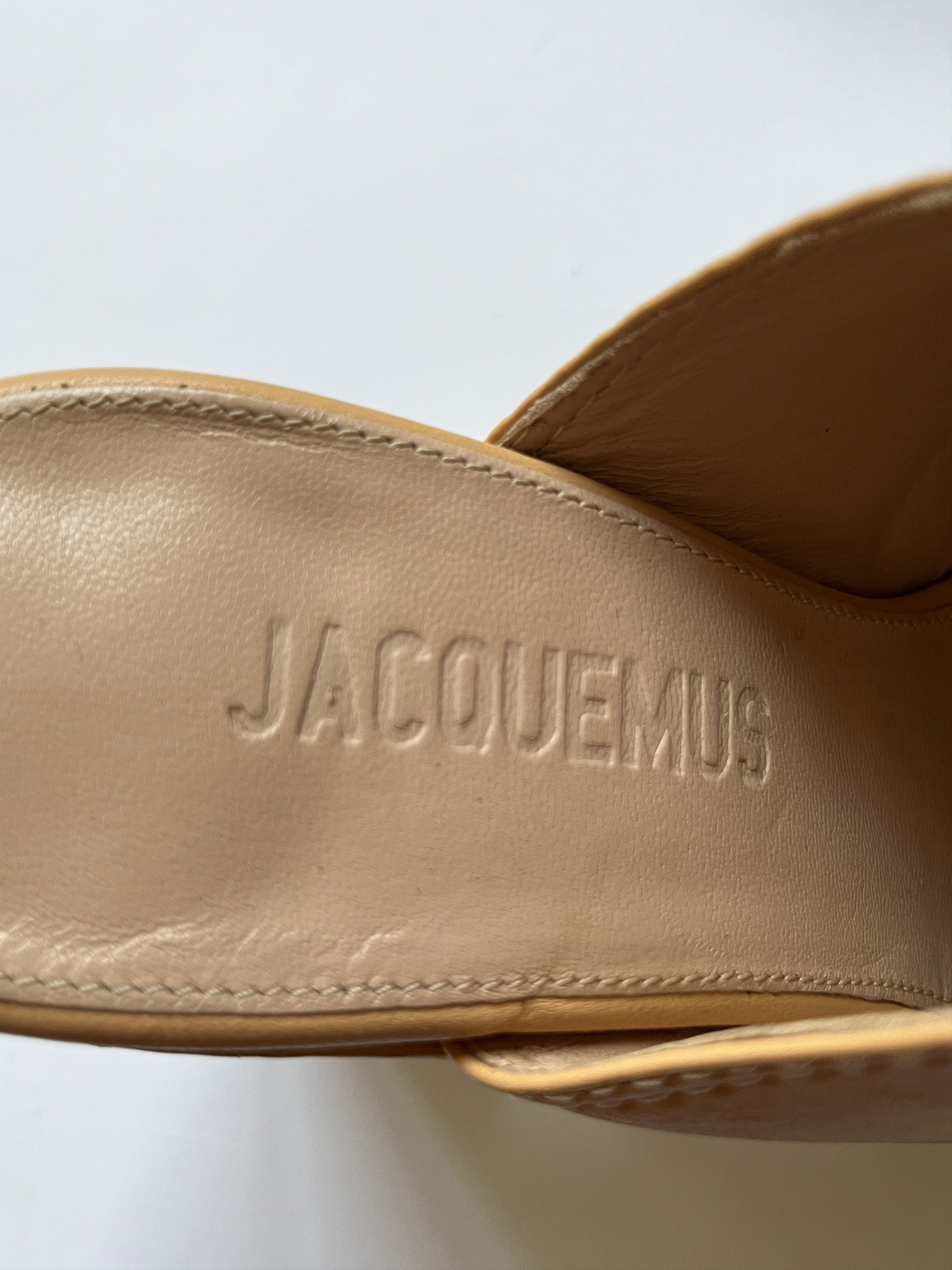 Jacquemus ⚡️QUICK SALE⚡️Jacquemus Beige Les Sabots Leather Clogs Size US 7 / IT 37 - 7 Thumbnail