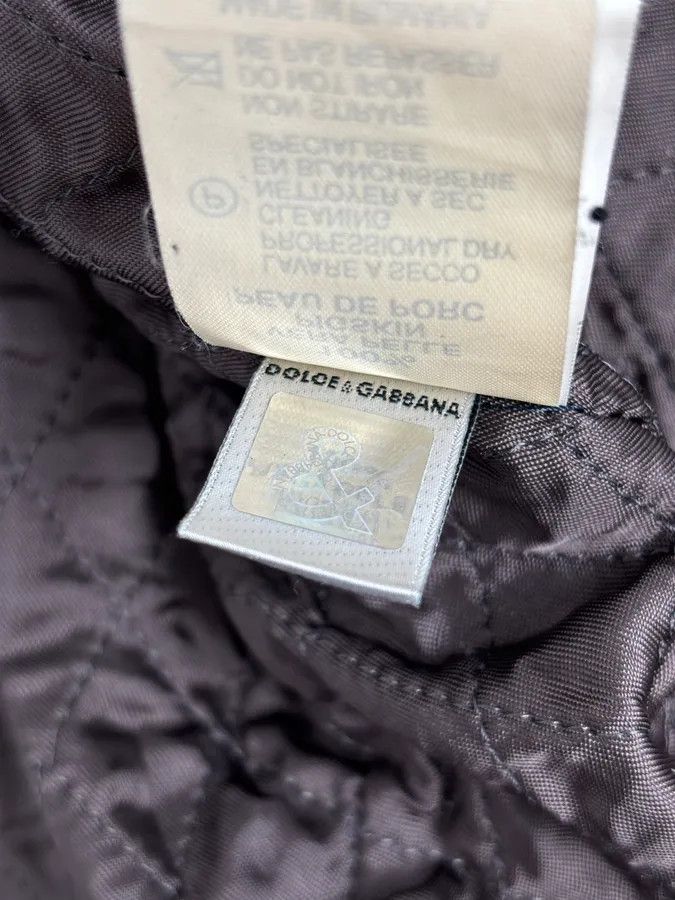 Dolce & Gabbana 1990s Dolce & Gabbana Avant-Garde Grey Moto Leather Jacket Size US L / EU 52-54 / 3 - 14 Thumbnail