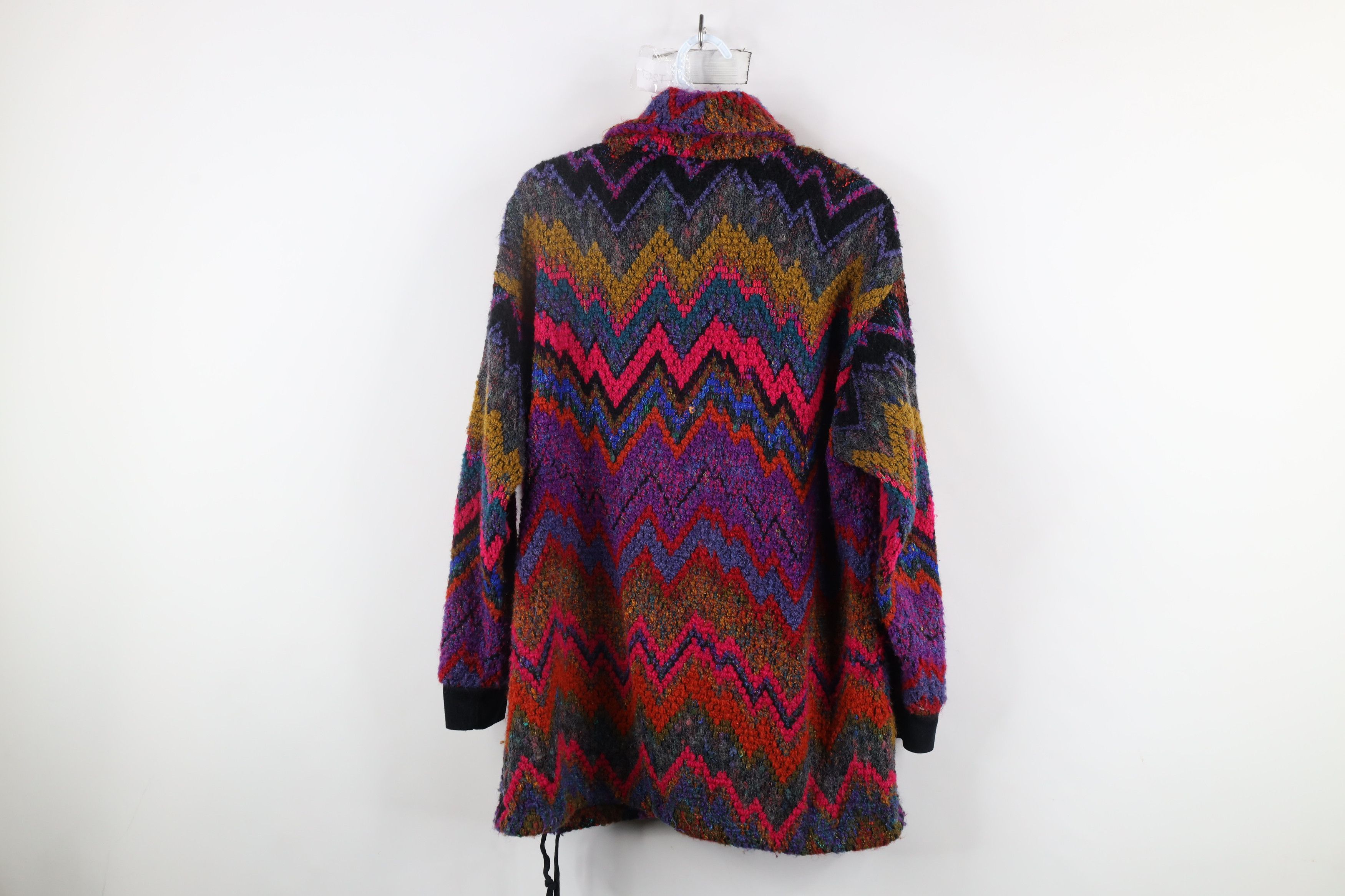 Vintage Vintage 90s Streetwear Zig Zag Turtleneck Sweater USA Size M / US 6-8 / IT 42-44 - 9 Thumbnail