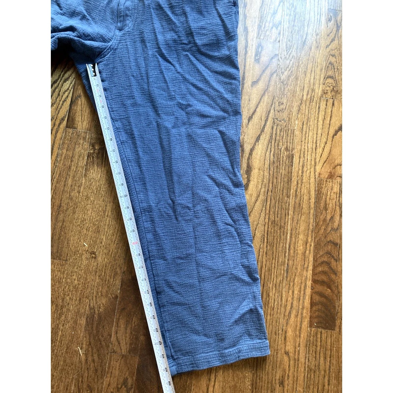 The Territory Ahead Territory Ahead Pants Mens 2XL/30 Blue Knit Lounge Drawstring Casual Travel Workwear Size US 39 - 3 Thumbnail