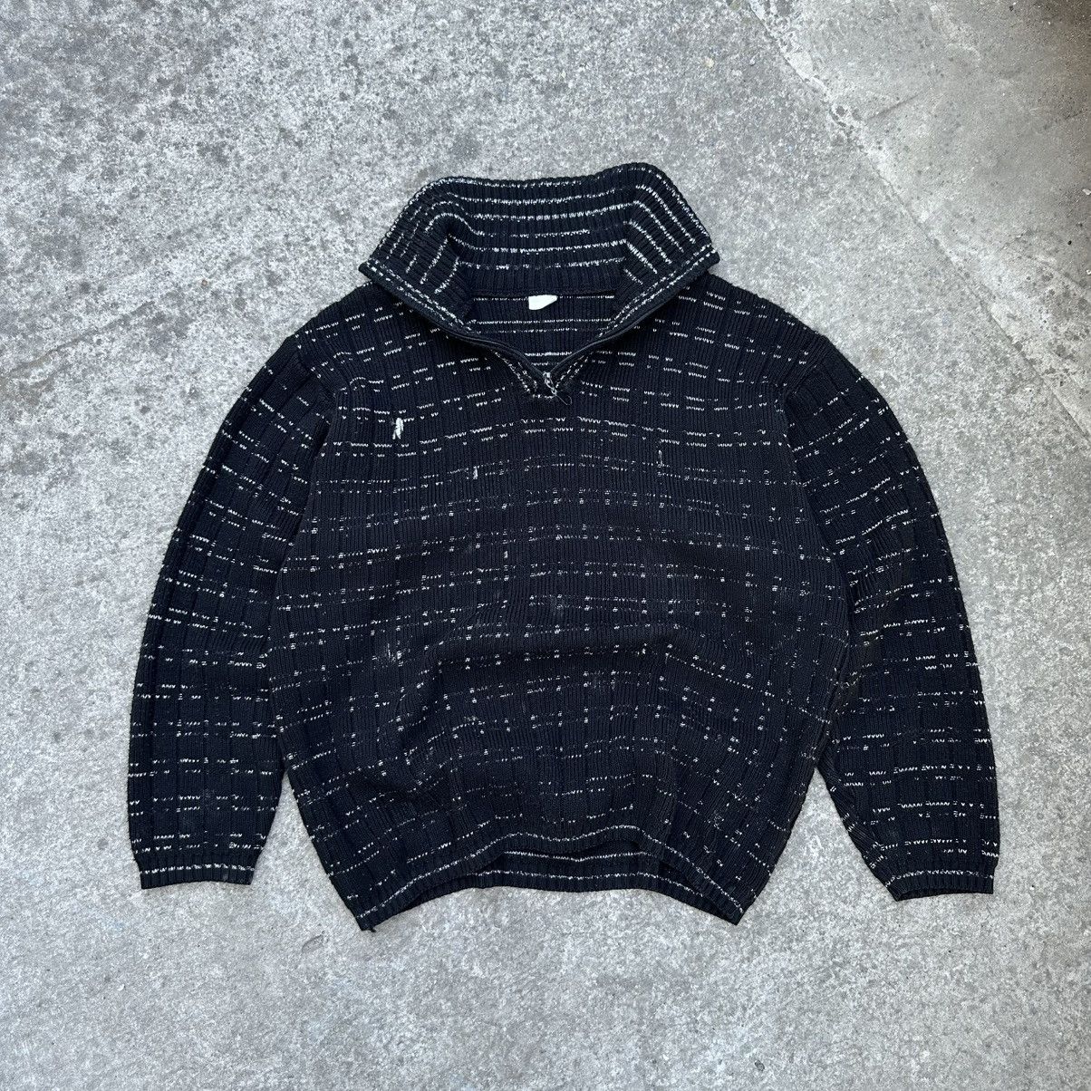 If Only Was True Vintage Japanese Style Zip 1/4 Knit Sweater Y2K 00s USA Size US L / EU 52-54 / 3 - 1 Thumbnail