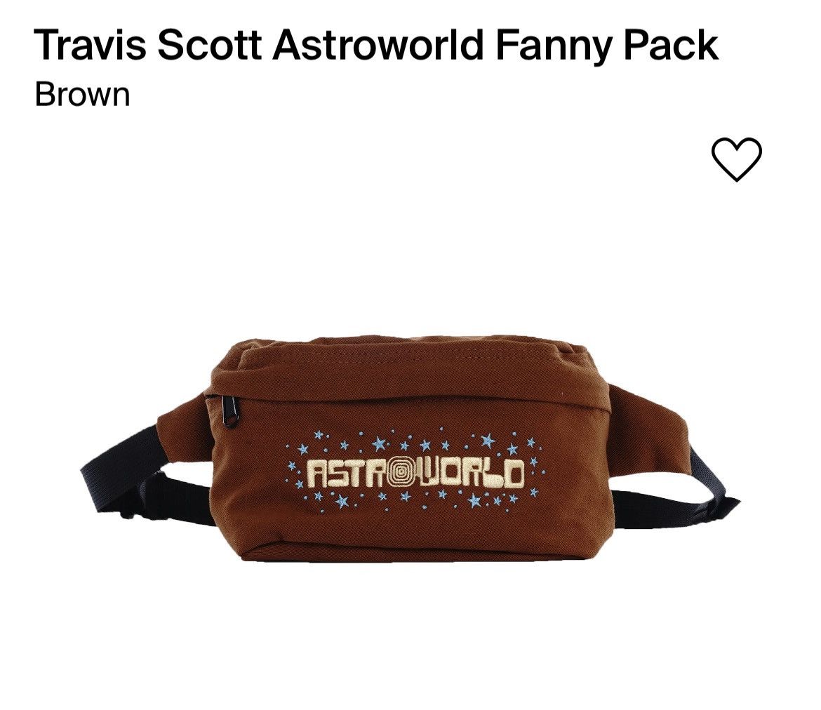 Travis Scott Astroworld Fanny Pack Brown