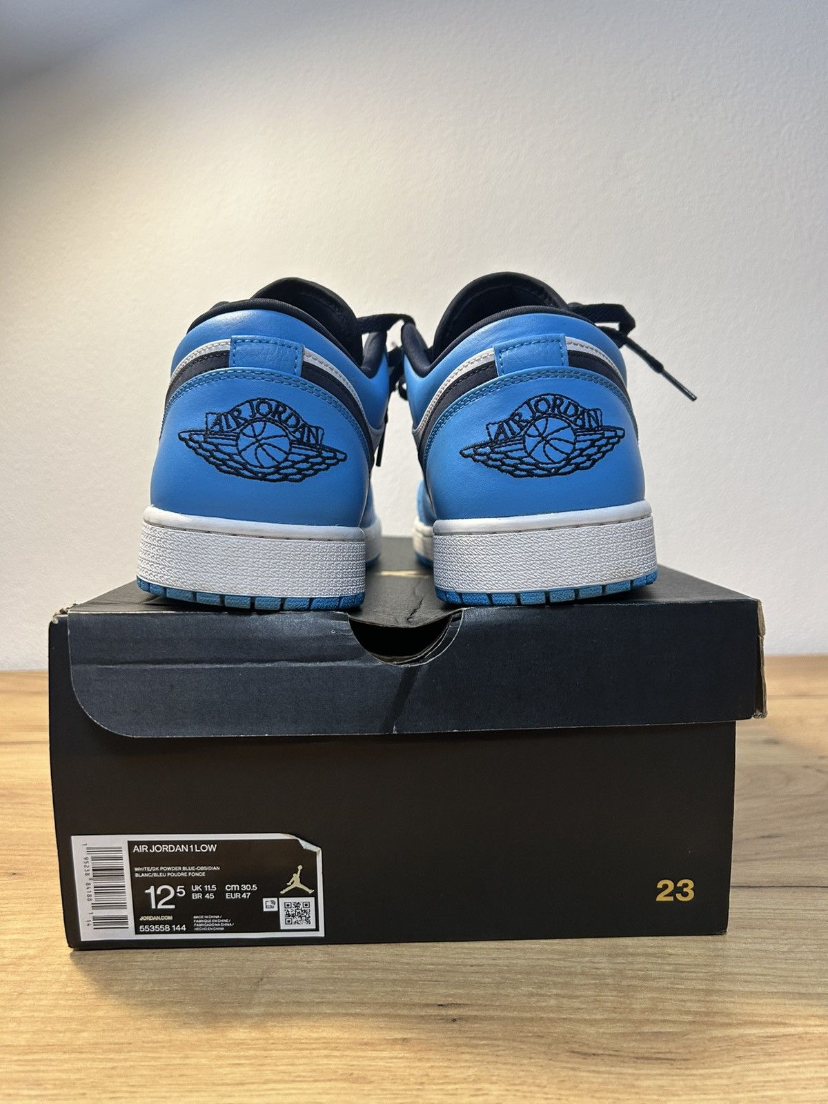 Jordan Brand Air jordan 1 low powder blue-obsidian Size US 14 / EU 47 - 5 Thumbnail