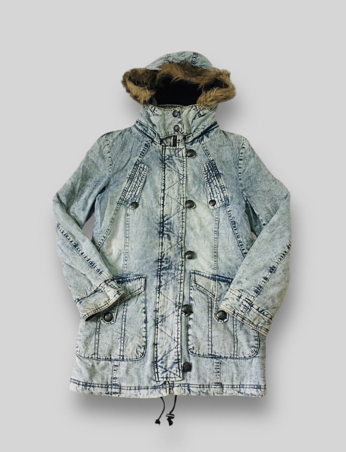 If Six Was Nine × Japanese Brand × Le Grande Bleu (L.G.B.) A07 Persodea Punk Bondage Fur Hoodie Jacket Size US M / EU 48-50 / 2 - 2 Thumbnail