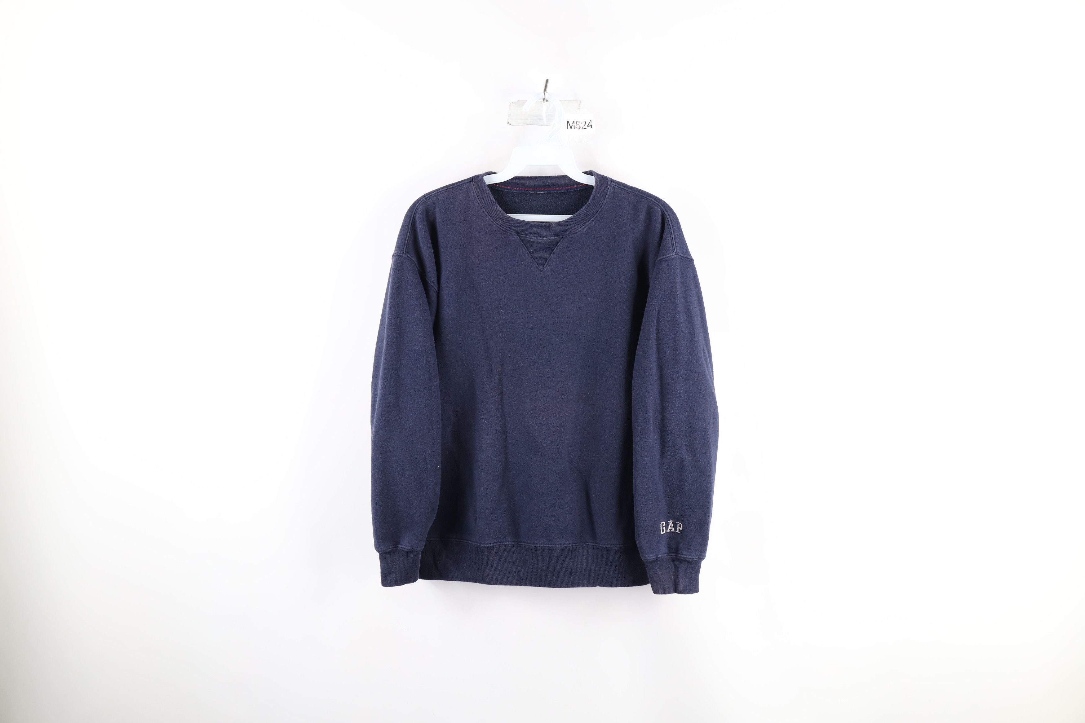 Gap × Vintage Vintage Gap Spell Out Crewneck Sweatshirt Navy Blue Size S / US 4 / IT 40 - 1 Thumbnail