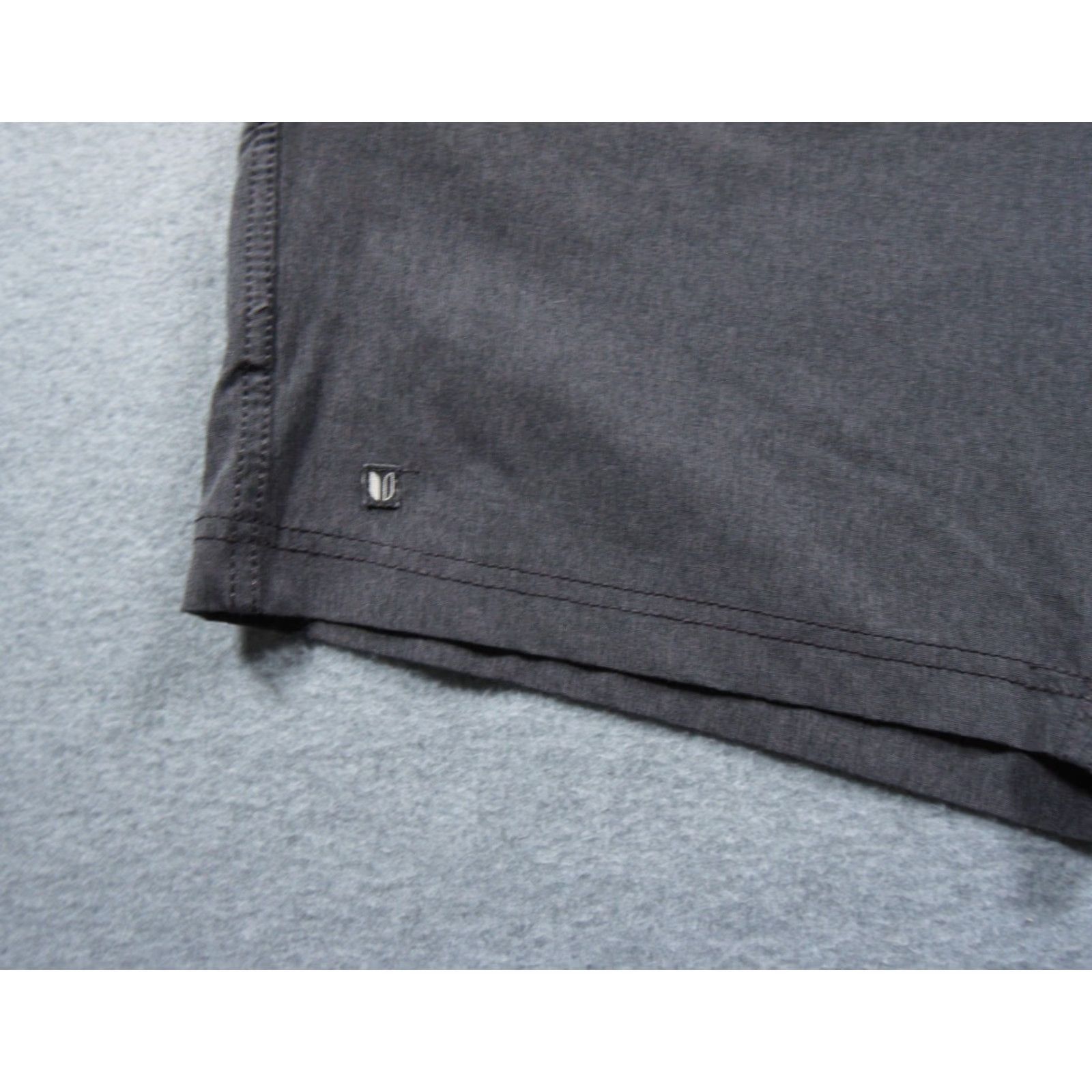Vintage Linksoul Short Mens 38 Gray Chino Golf Stretch 10"Inseam Flat Front Casual Adult Shirt Size US 38 / EU 54 - 2 Thumbnail