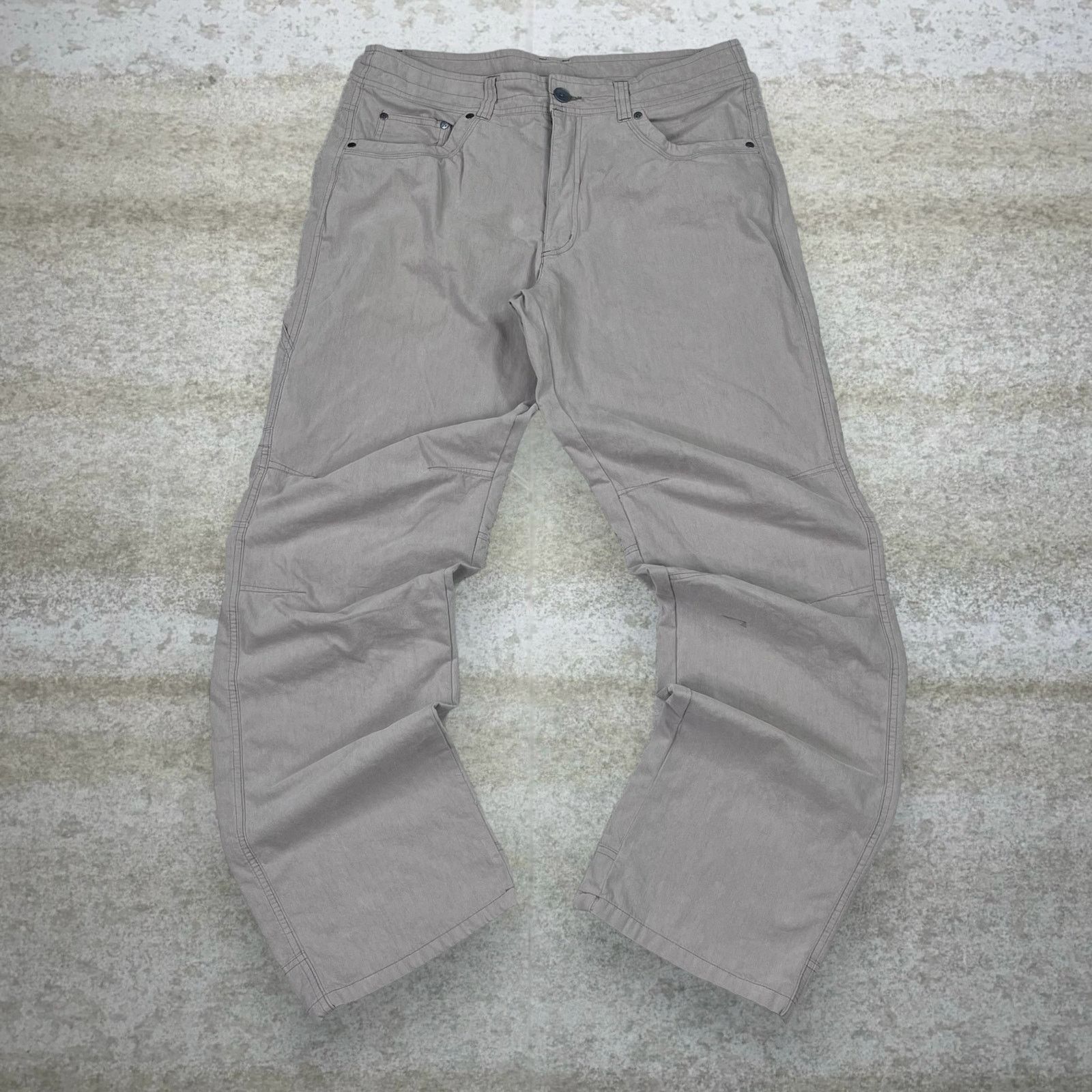 Vintage Vintage 90s Killik Carpenter Pants 34x34 Baggy Wide Fit Tan Size US 34 / EU 50 - 2 Thumbnail