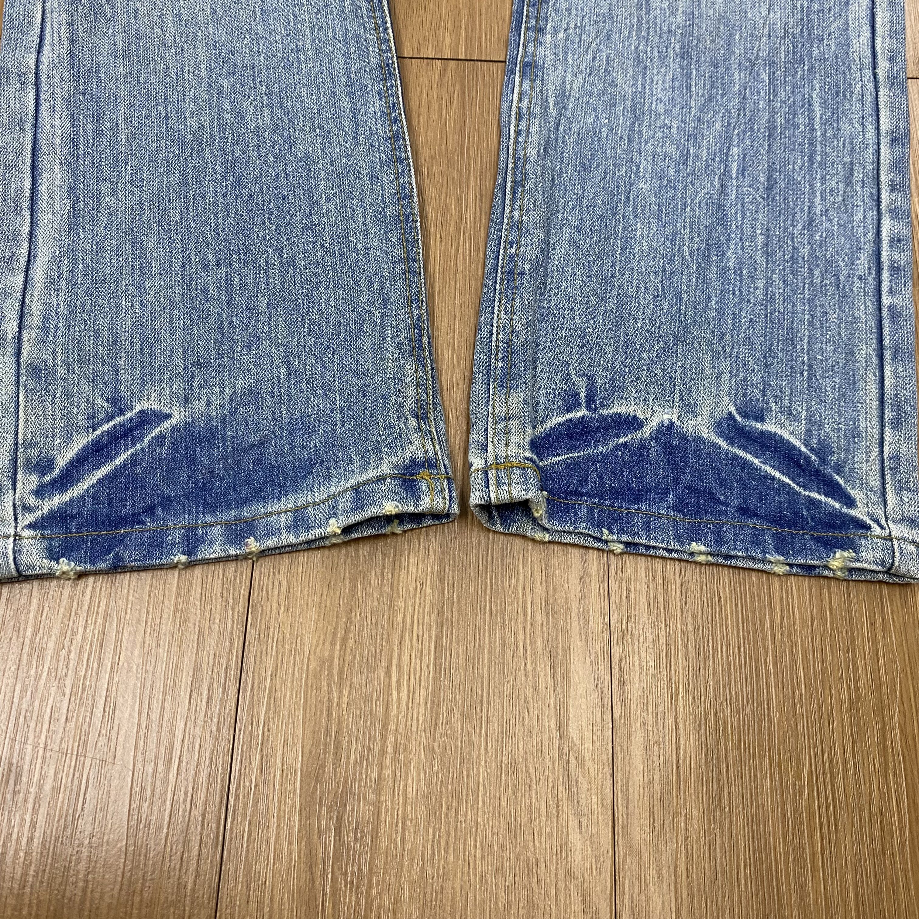 Japanese Brand × Vintage Vintage PEACE Jeans Painted Denim Distress CD151 Size US 31 - 9 Thumbnail