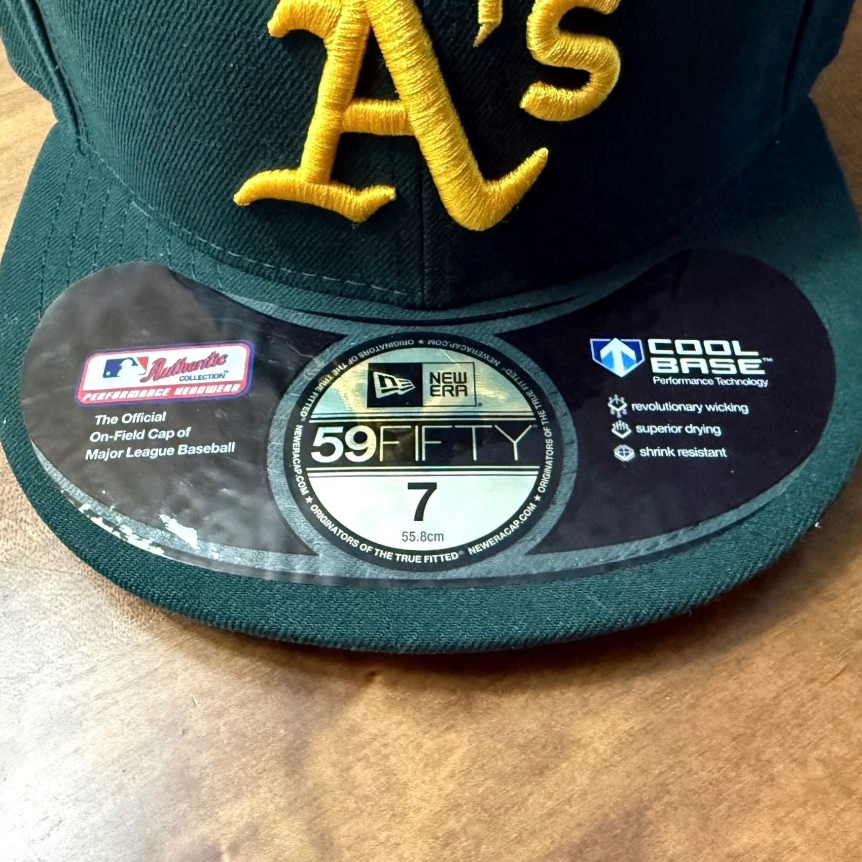New Era New Era Oakland Athletics Hat 59FIFTY Fitted MLB Green 7 Mens Cap Size ONE SIZE - 2 Thumbnail