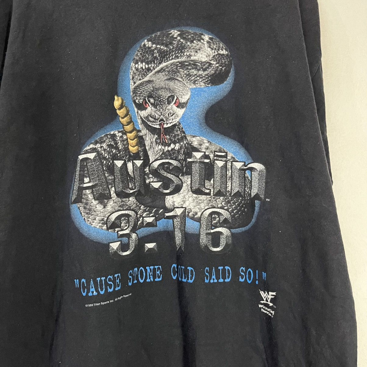 WWF Vintage WWF 1998 Stone Cold Steve Austin 3:16 Size US XL / EU 56 / 4 - 2 Thumbnail