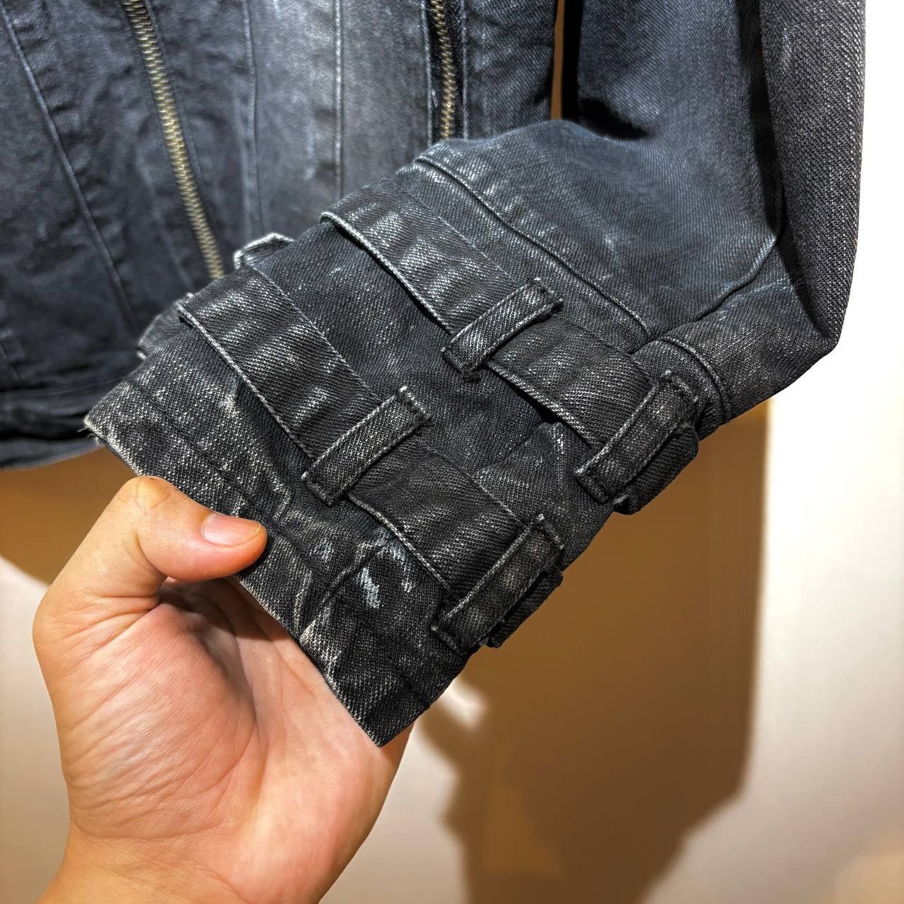 In The Attic In The Attic Distressed Studded Bondage Denim Jacket Size US L / EU 52-54 / 3 - 12 Thumbnail